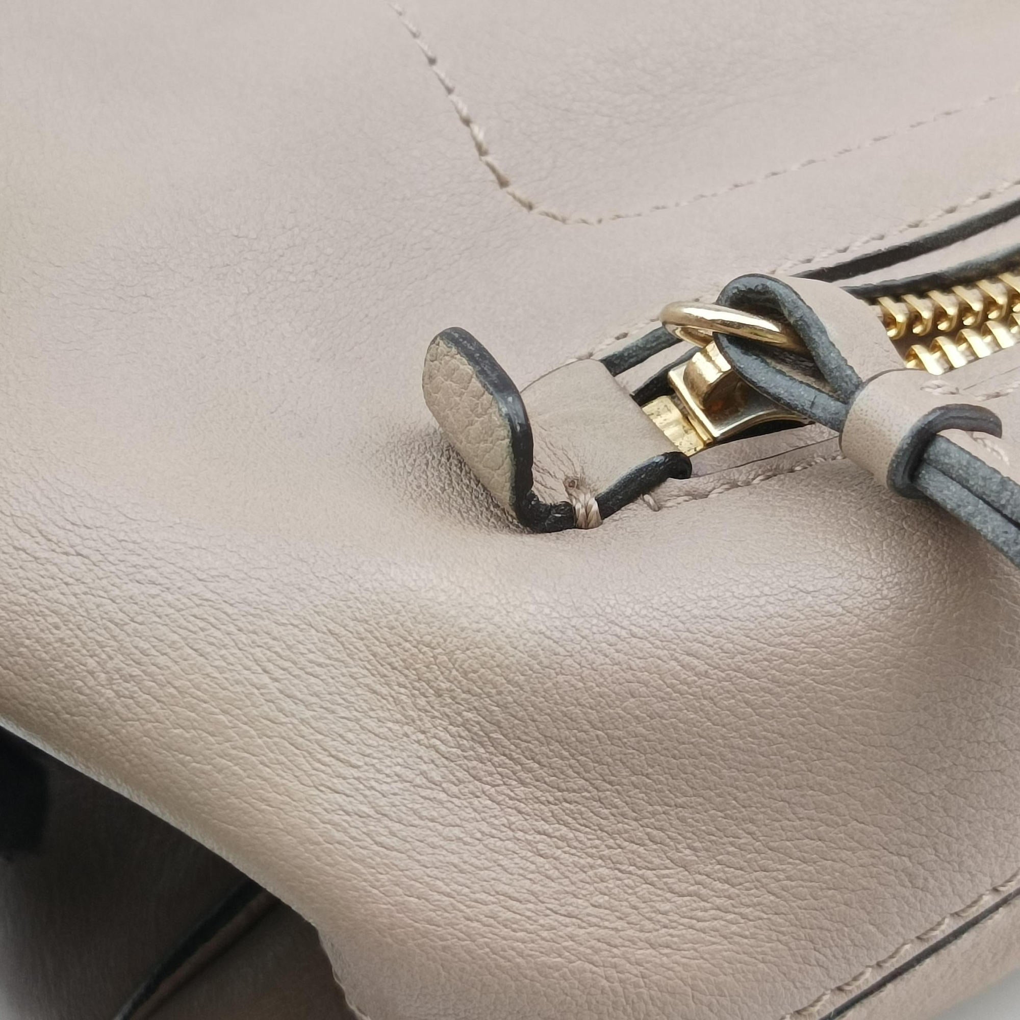 Vintage Chloe FAYE mini Grey Suede × leather  backpack/rucksack | stylenewstar
