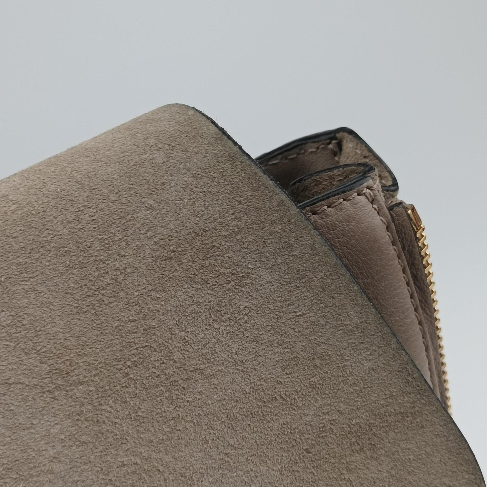Vintage Chloe FAYE mini Grey Suede × leather  backpack/rucksack | stylenewstar