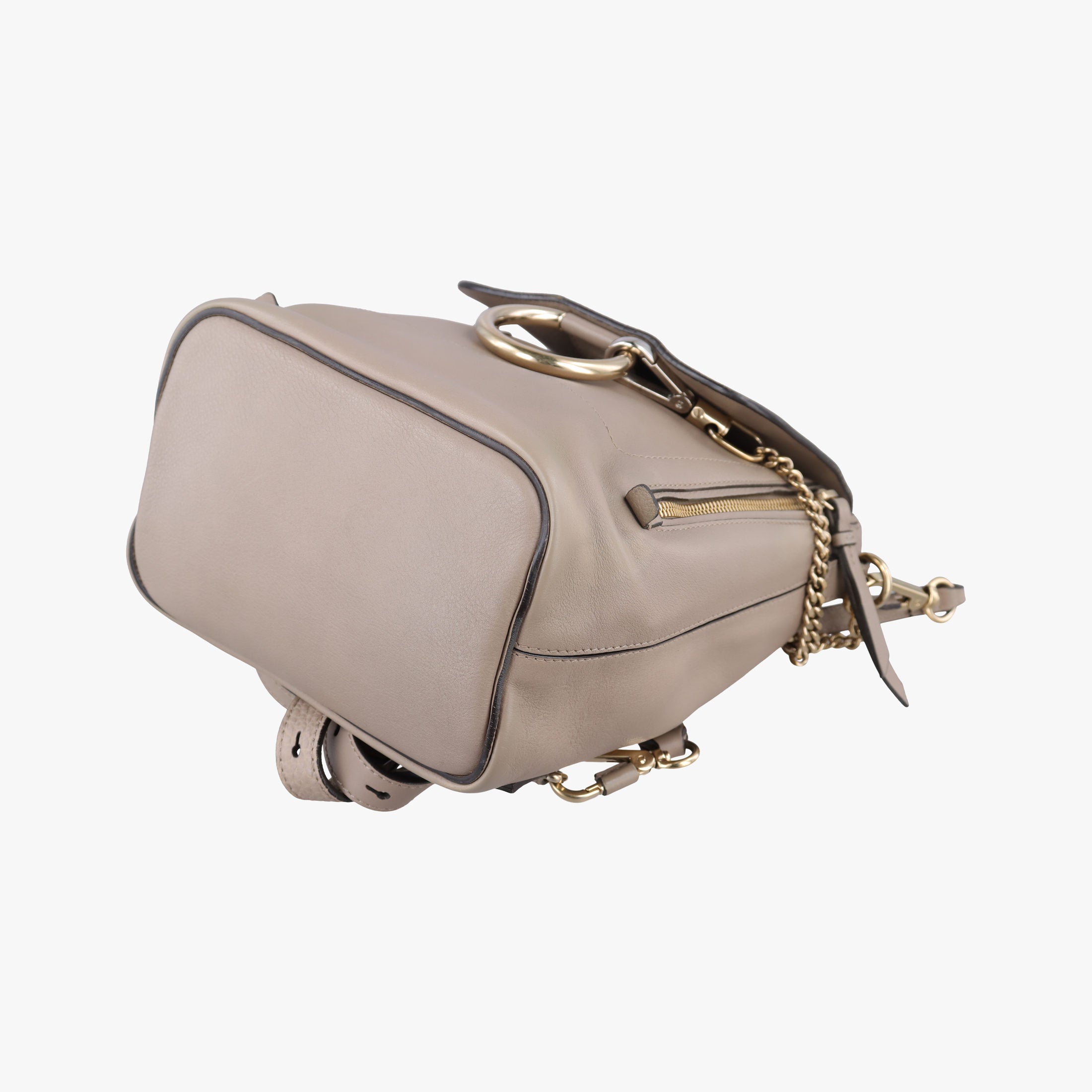 Vintage Chloe FAYE mini Grey Suede × leather  backpack/rucksack | stylenewstar