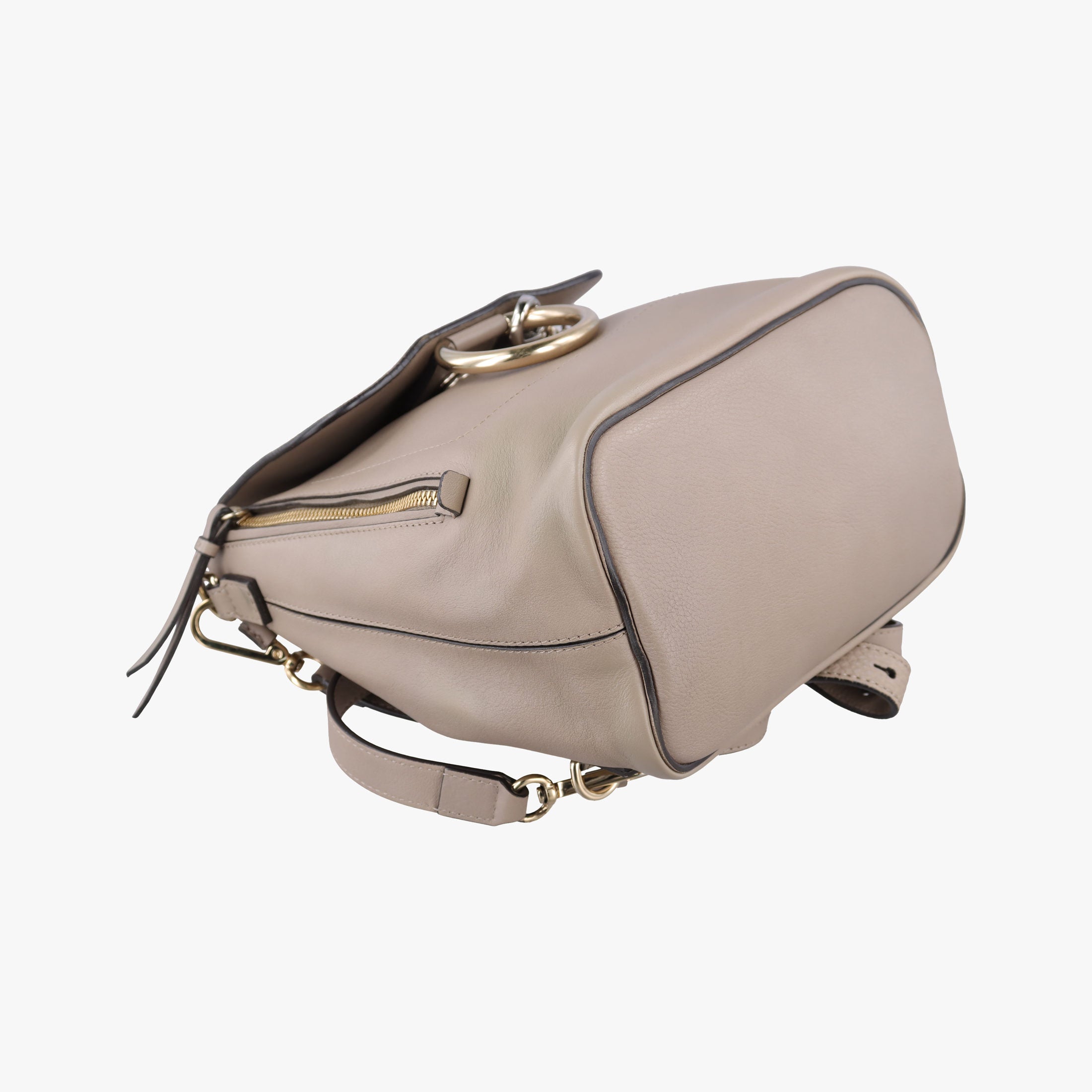 Vintage Chloe FAYE mini Grey Suede × leather  backpack/rucksack | stylenewstar