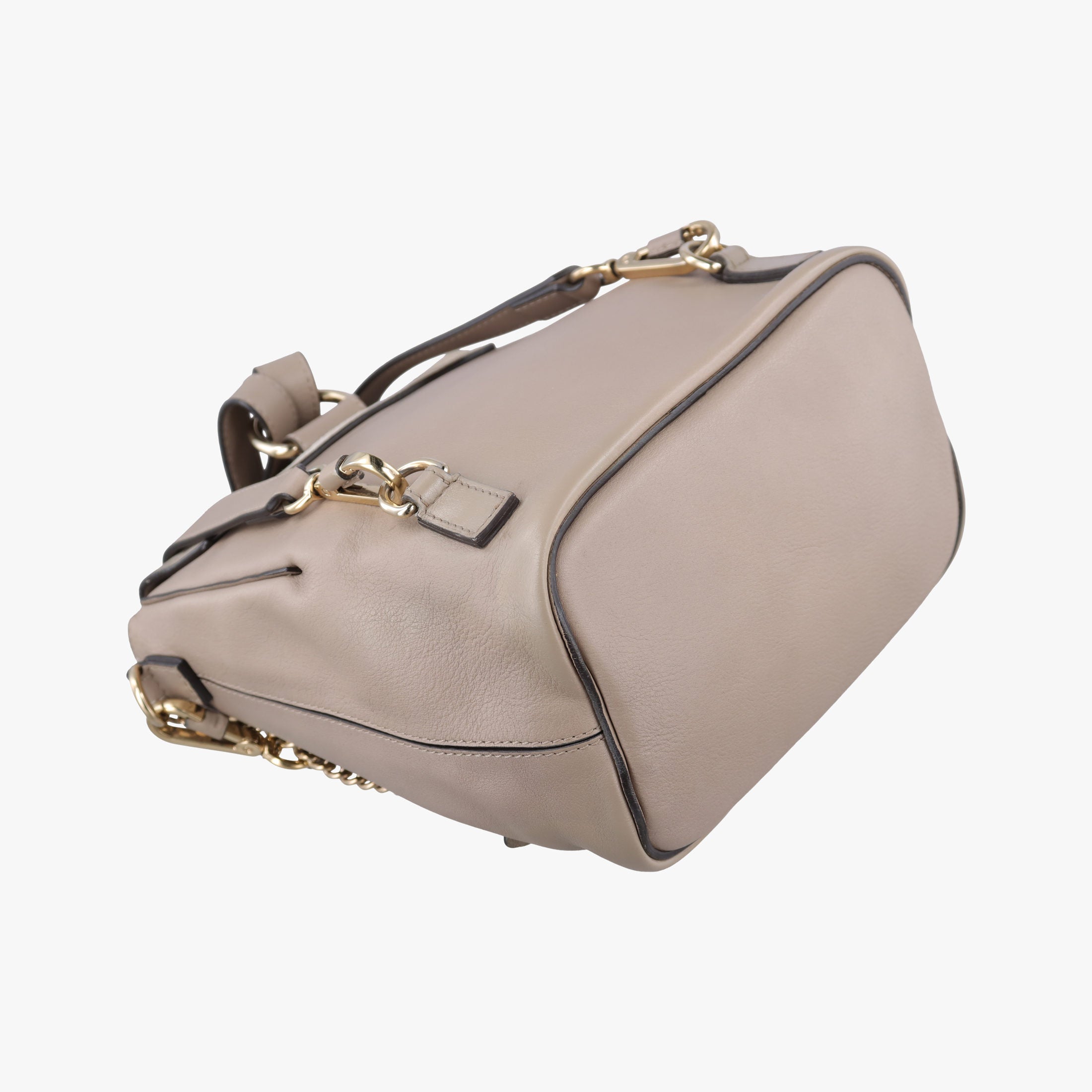 Vintage Chloe FAYE mini Grey Suede × leather  backpack/rucksack | stylenewstar