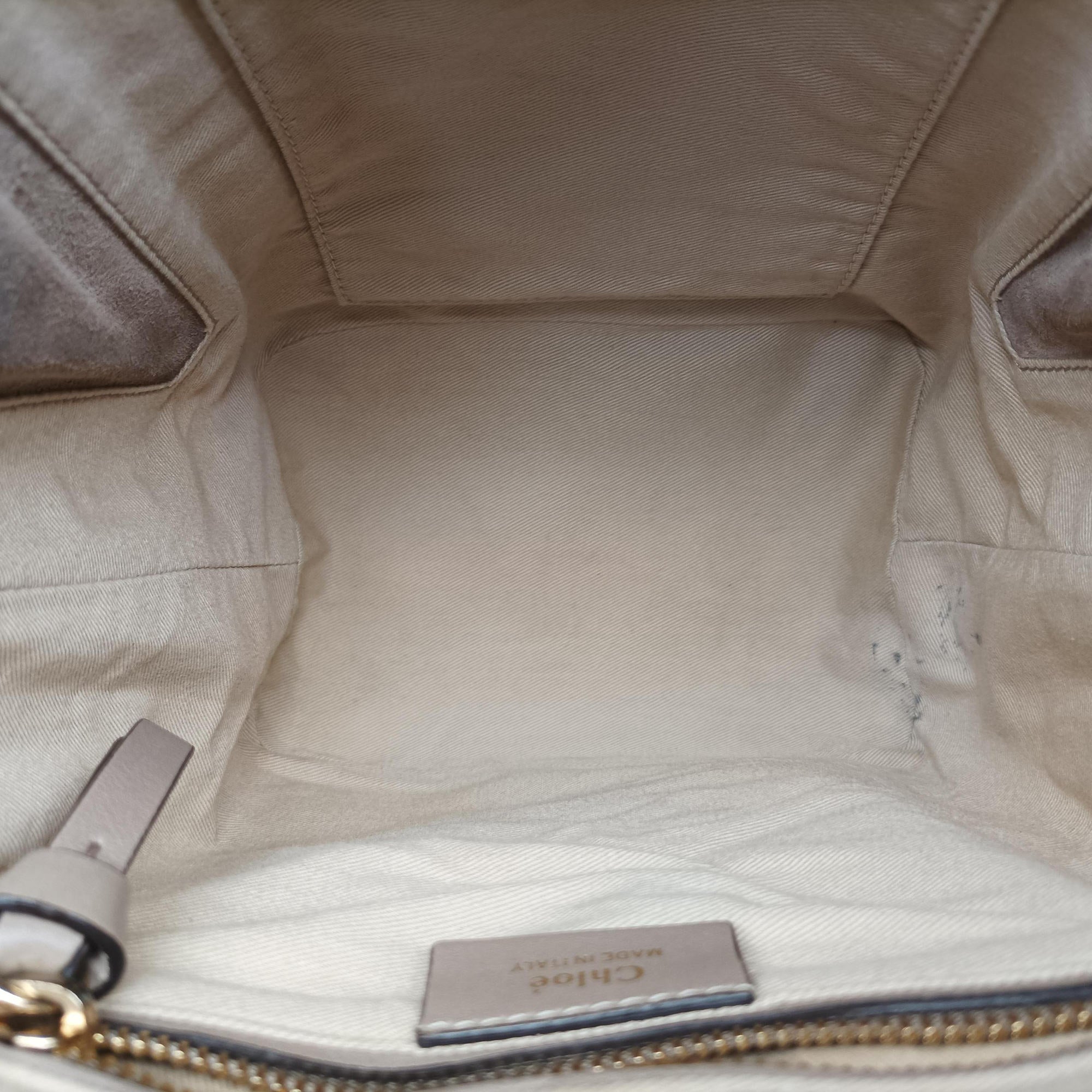 Vintage Chloe FAYE mini Grey Suede × leather  backpack/rucksack | stylenewstar