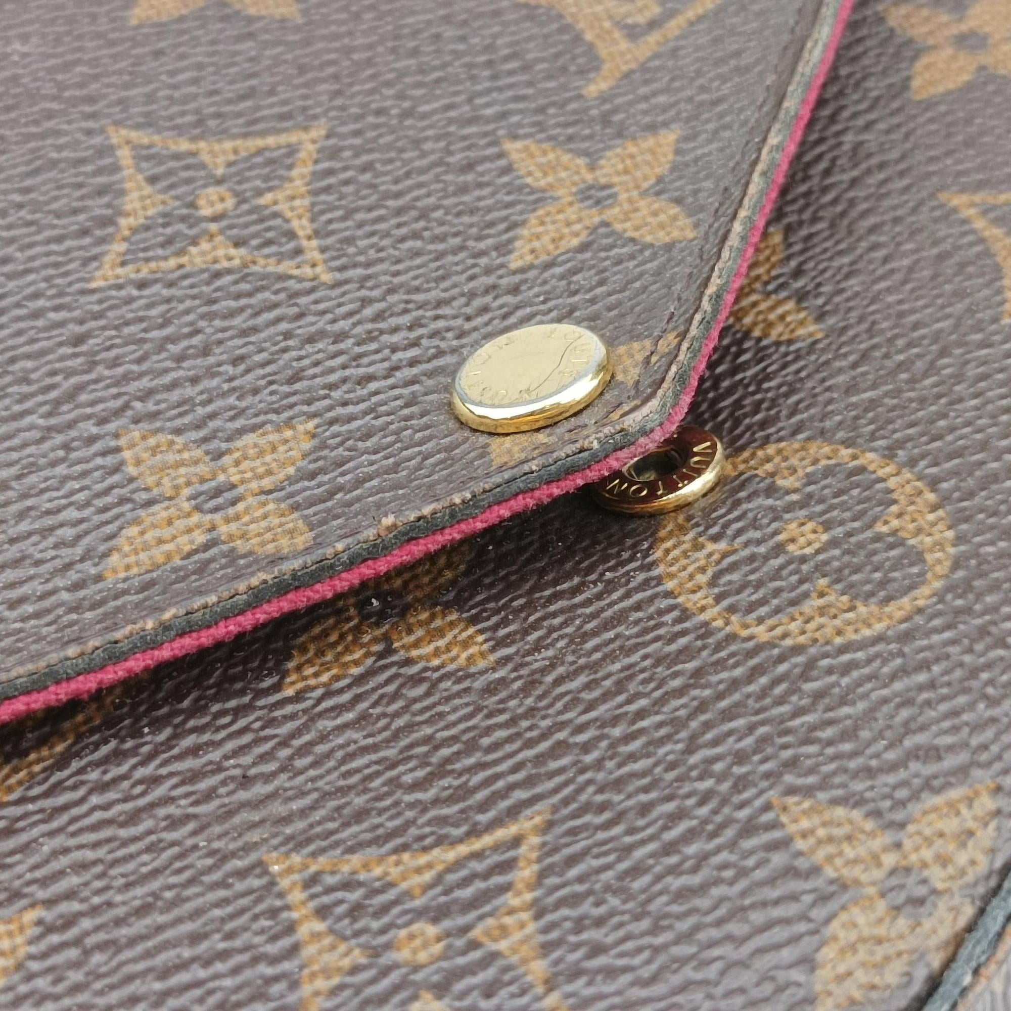 Pre-owned Louis Vuitton Pochette Felicie Brown Monogram Canvas M61276 shoulderbag | stylenewstar