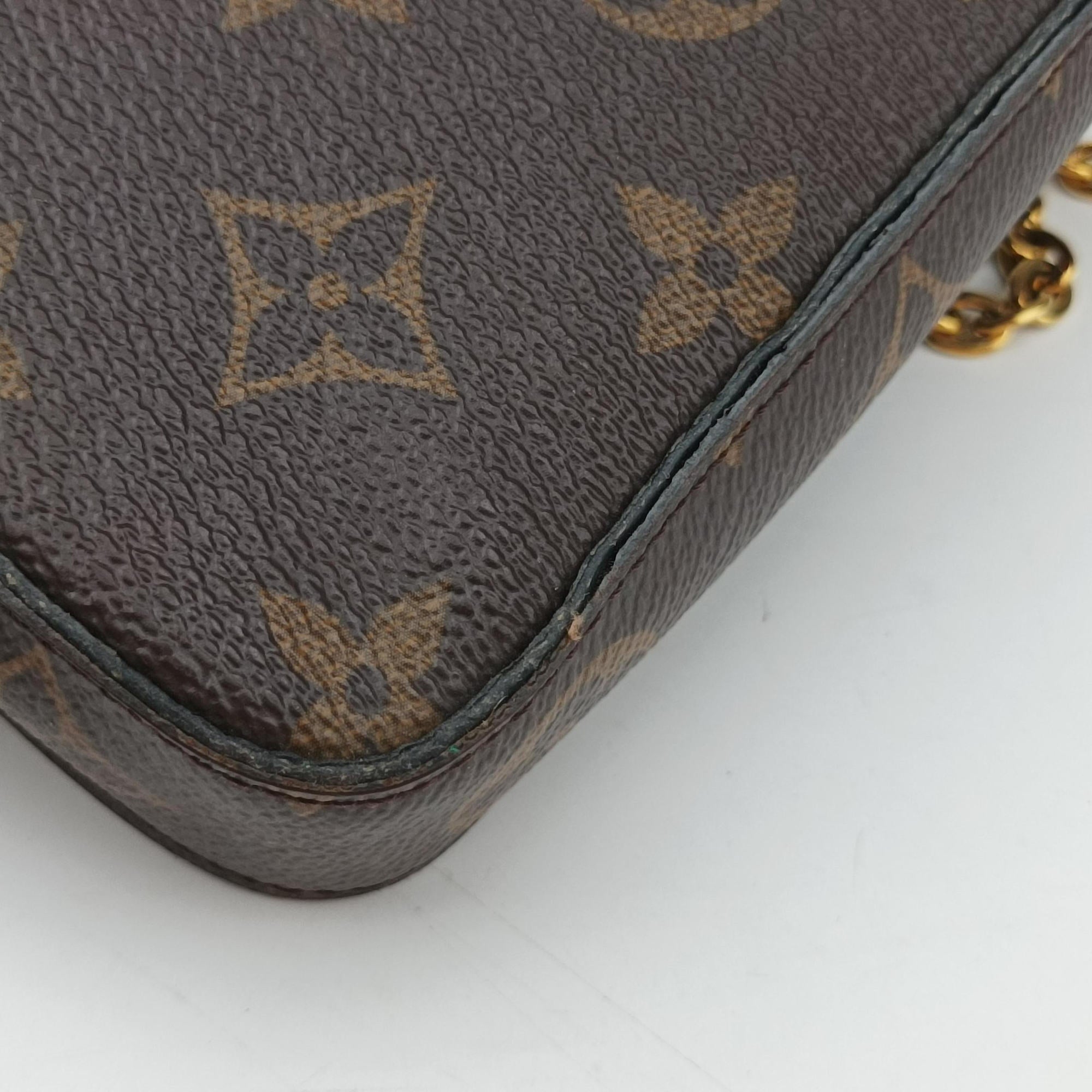 Pre-owned Louis Vuitton Pochette Felicie Brown Monogram Canvas M61276 shoulderbag | stylenewstar