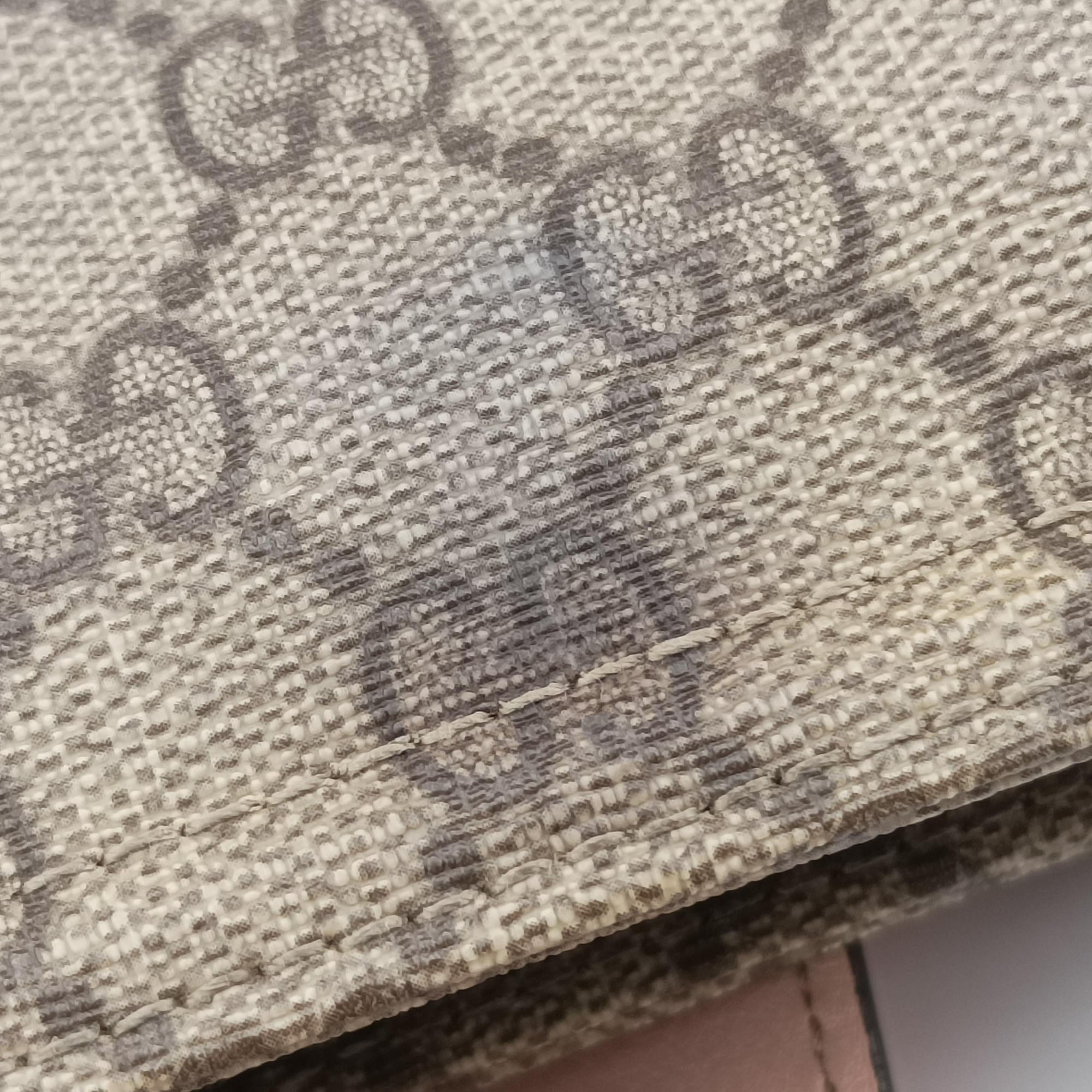 Pre-owned Gucci GG Plus GG Supreme Brown×Pink PVC coated canvas 201446 shoulderbag | stylenewstar