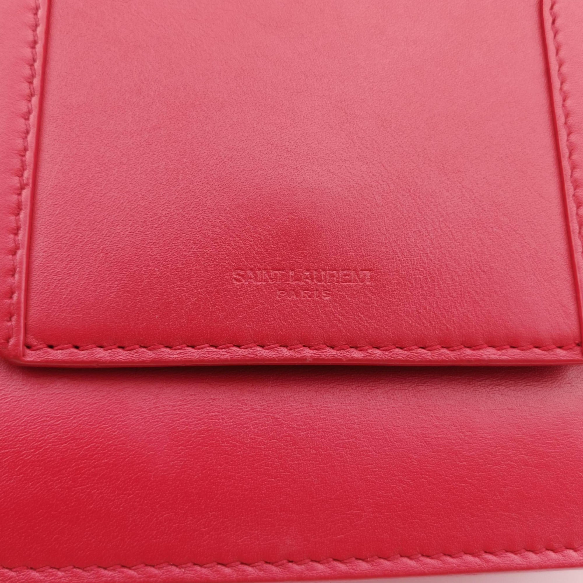 Pre-owned Yves Saint Laurent Small Betty Flap Red Leather 314516 shoulderbag | stylenewstar
