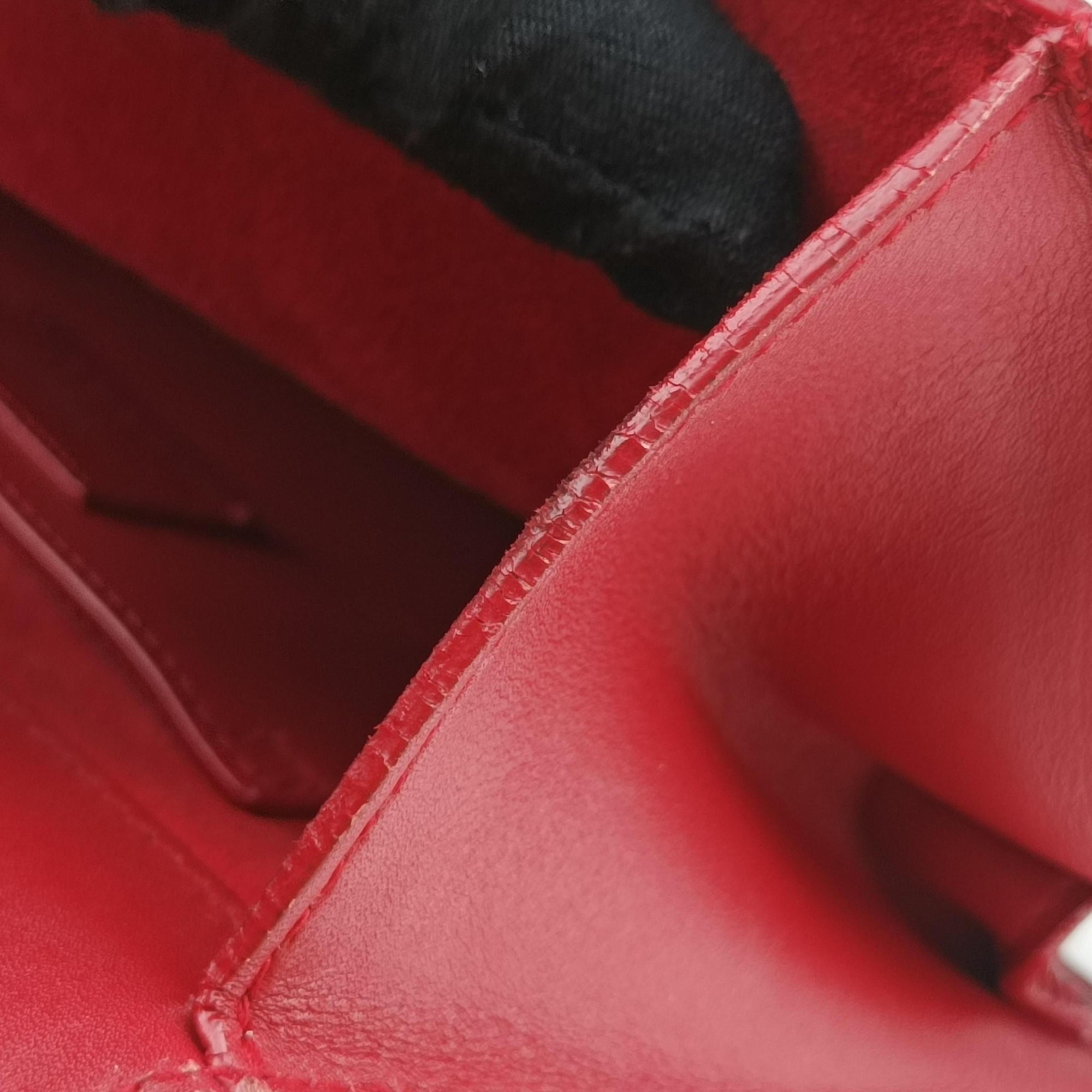 Pre-owned Yves Saint Laurent Small Betty Flap Red Leather 314516 shoulderbag | stylenewstar