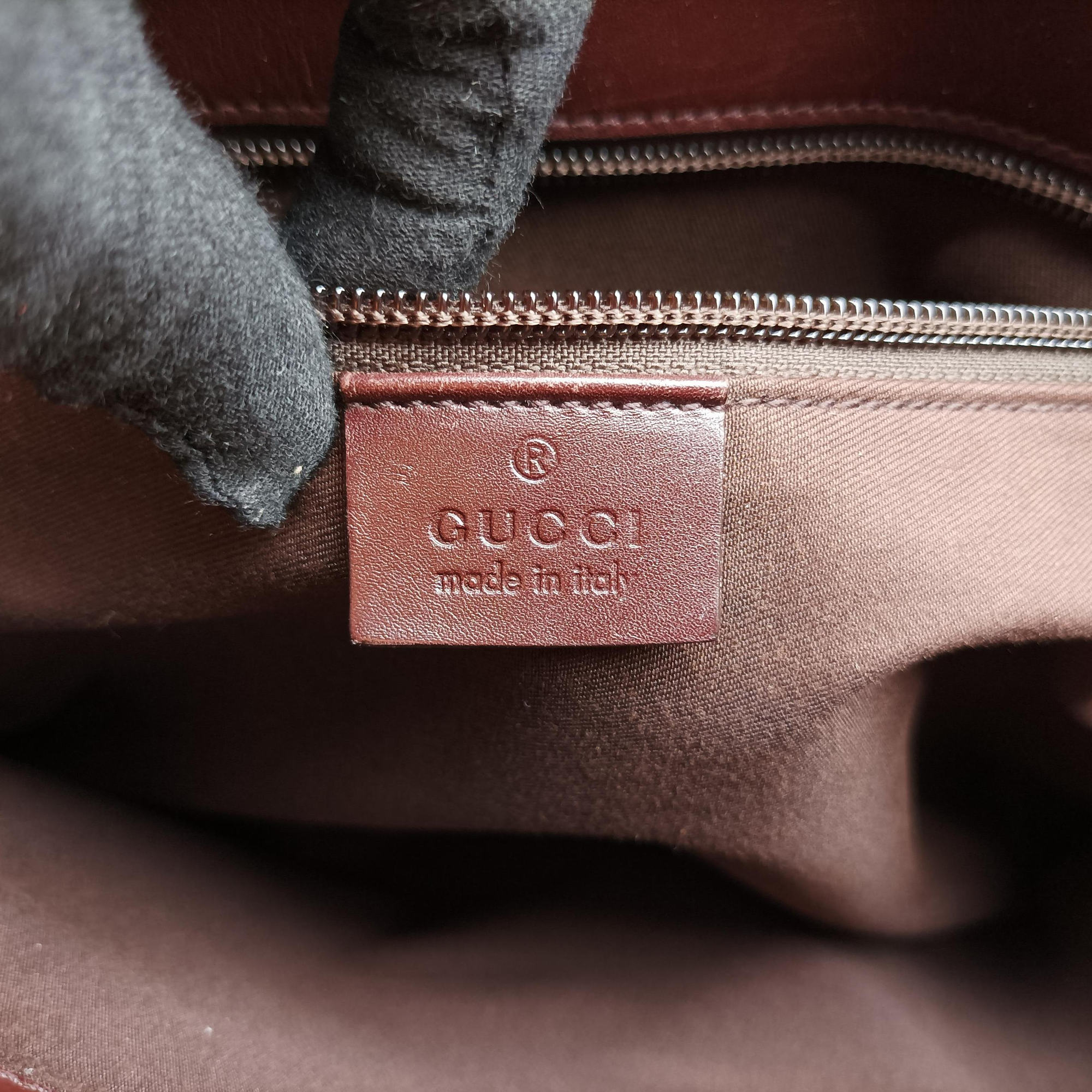 Vintage Gucci Treasure Burgundy Leather 163033 handbag | stylenewstar