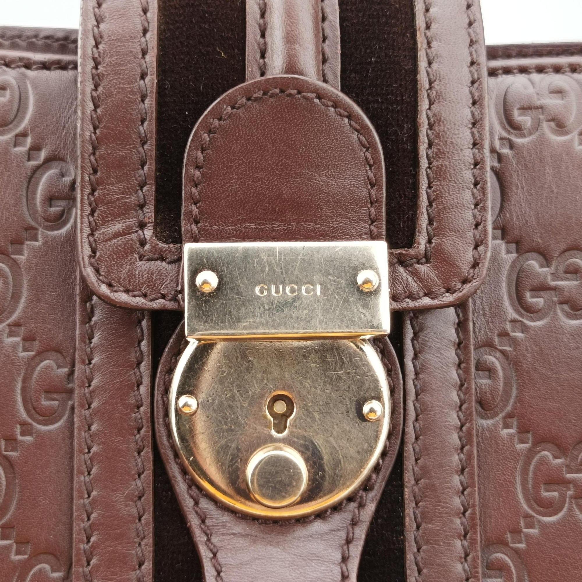 Vintage Gucci Treasure Burgundy Leather 163033 handbag | stylenewstar