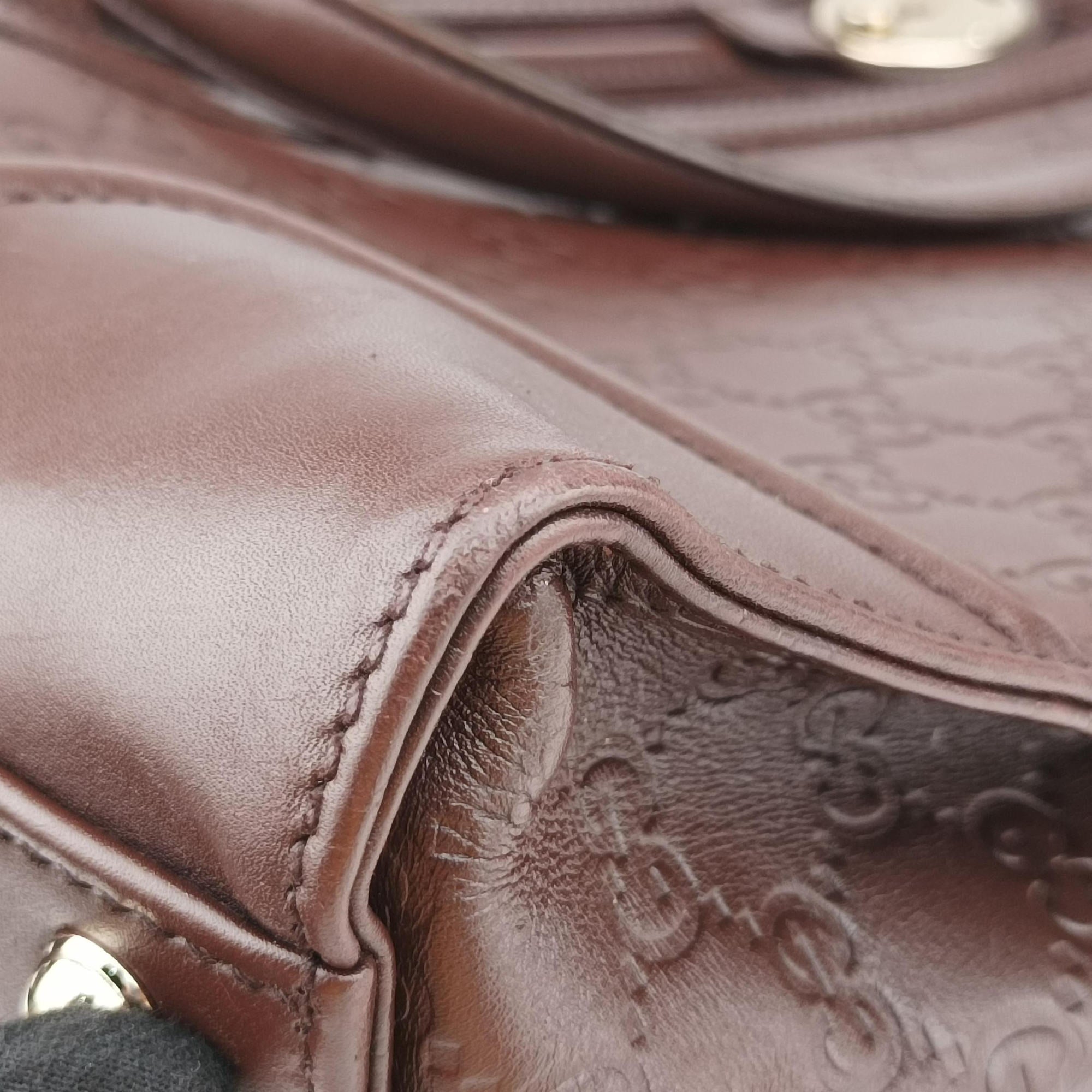 Vintage Gucci Treasure Burgundy Leather 163033 handbag | stylenewstar