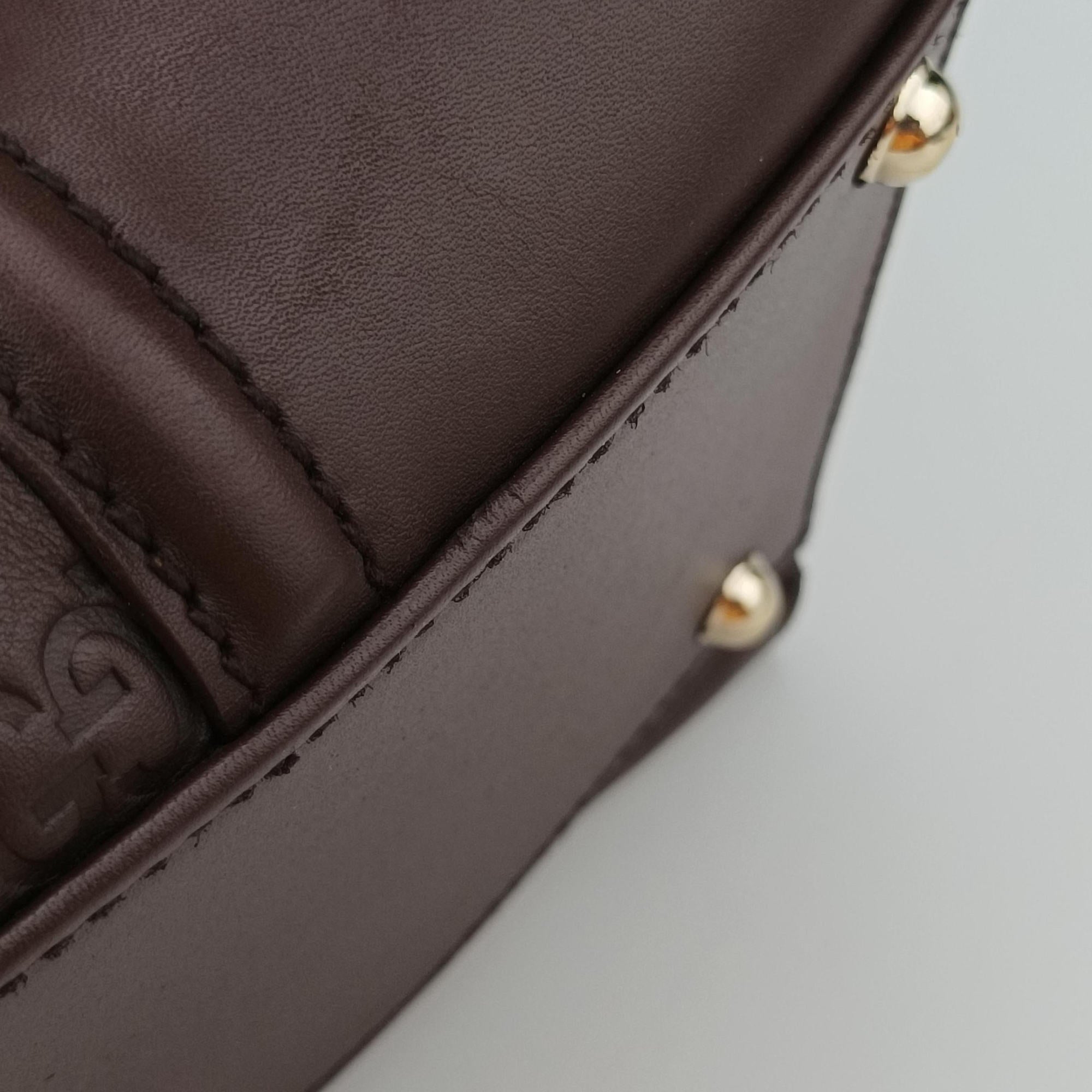 Vintage Gucci Treasure Burgundy Leather 163033 handbag | stylenewstar