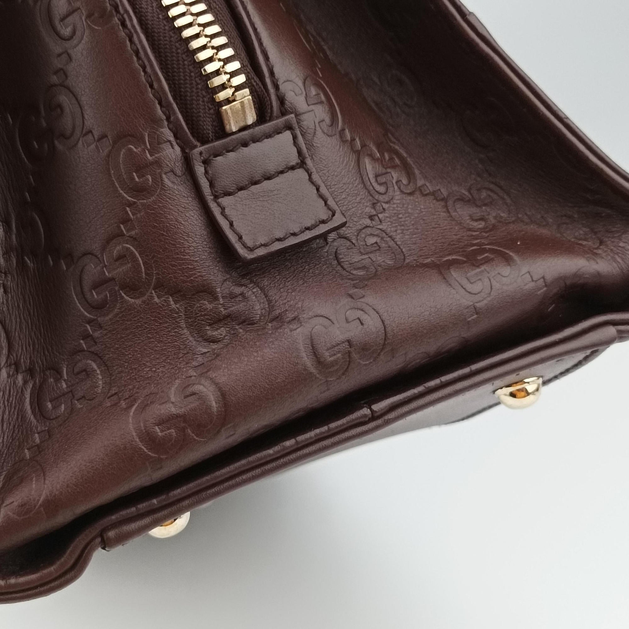 Vintage Gucci Treasure Burgundy Leather 163033 handbag | stylenewstar