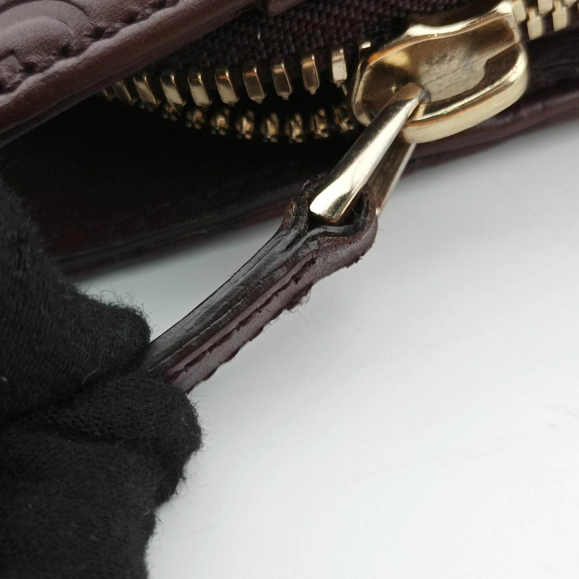 Vintage Gucci Treasure Burgundy Leather 163033 handbag | stylenewstar
