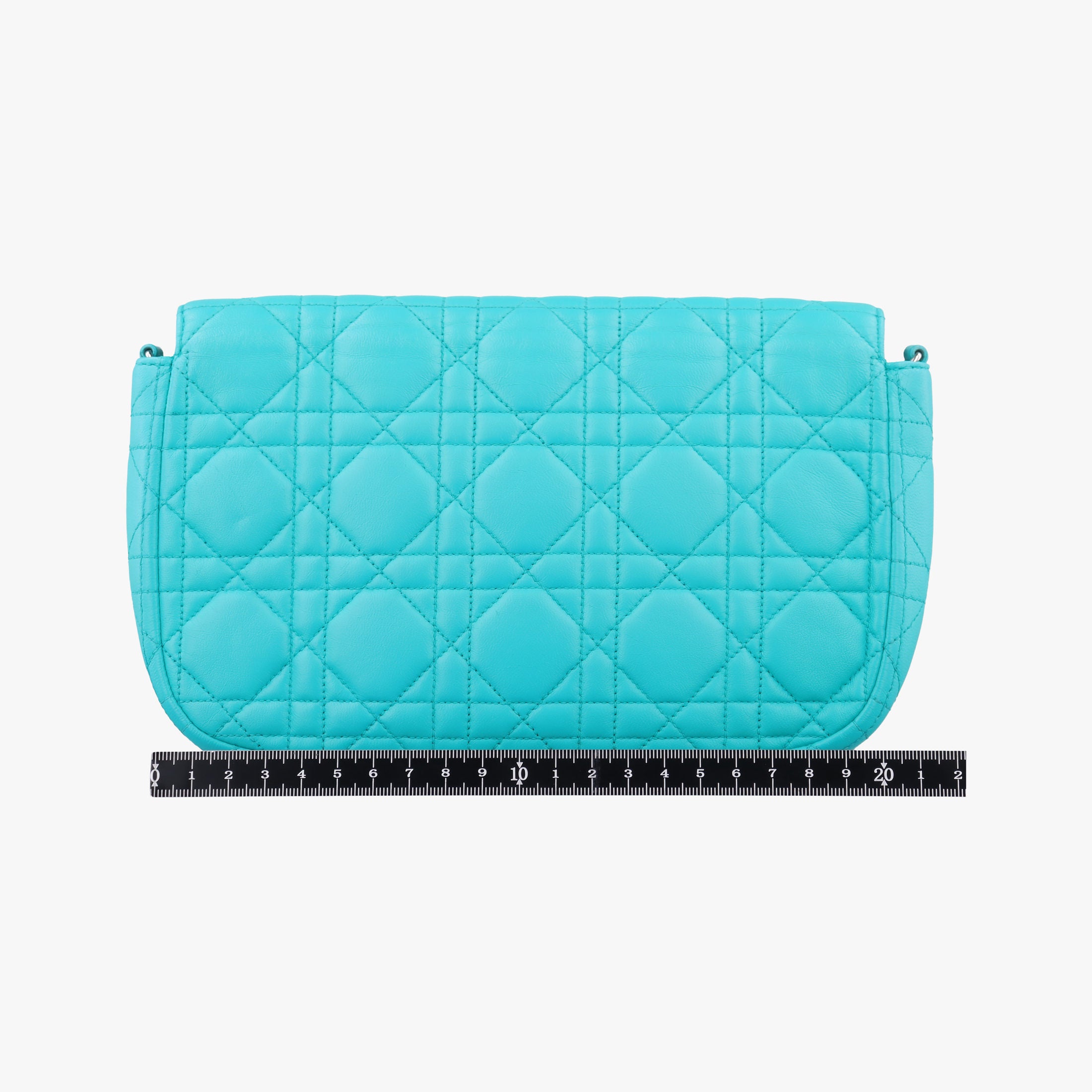 Pre-owned Christian Dior Miss Dior Canage New Lock Blue lambskin  shoulderbag | stylenewstar