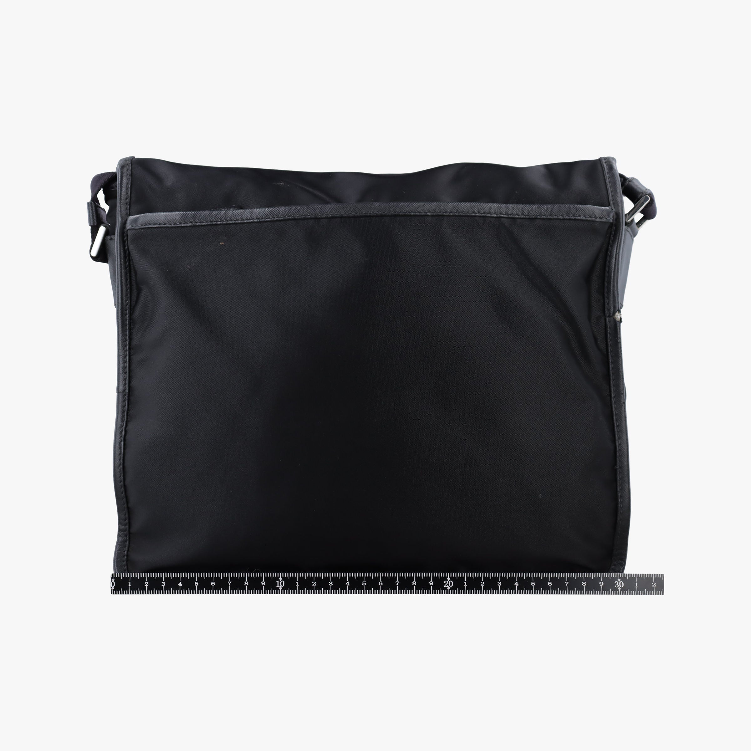 Pre-owned Prada Vela Messenger Bag Black Nylon V166 shoulderbag | stylenewstar