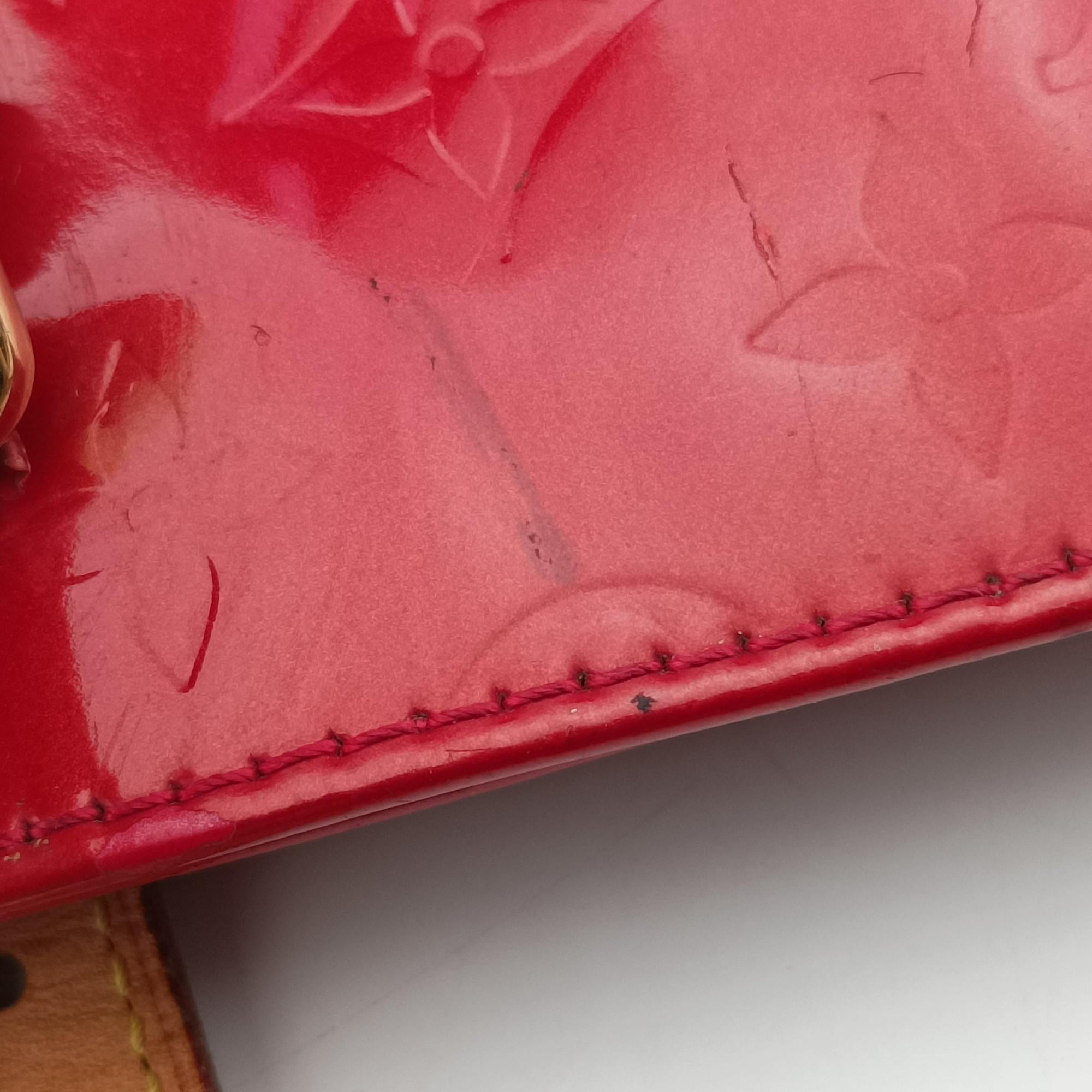 Secondhand Louis Vuitton Rosewood FRAMBOISE Vernis M91989 handbag | stylenewstar