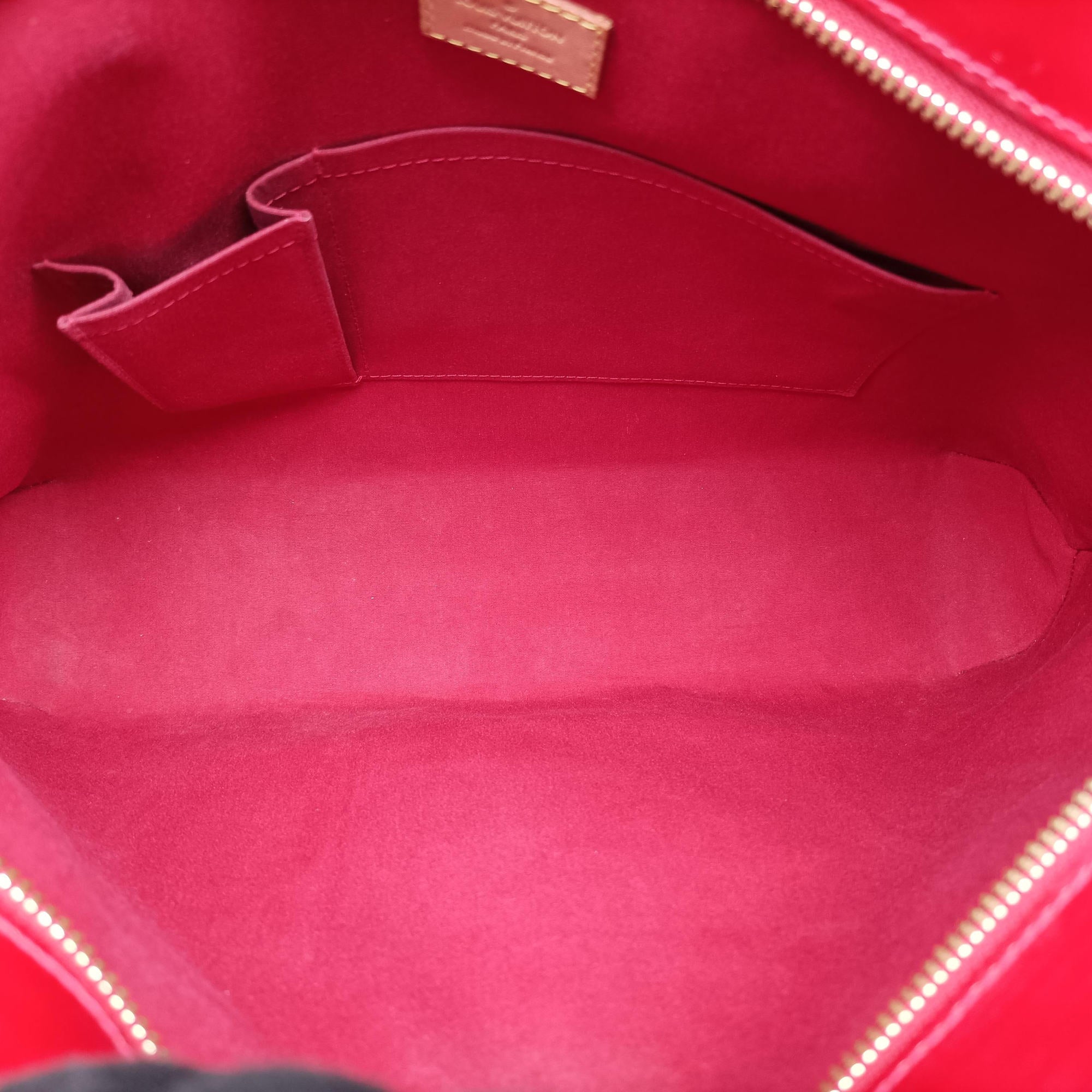 Secondhand Louis Vuitton Rosewood FRAMBOISE Vernis M91989 handbag | stylenewstar