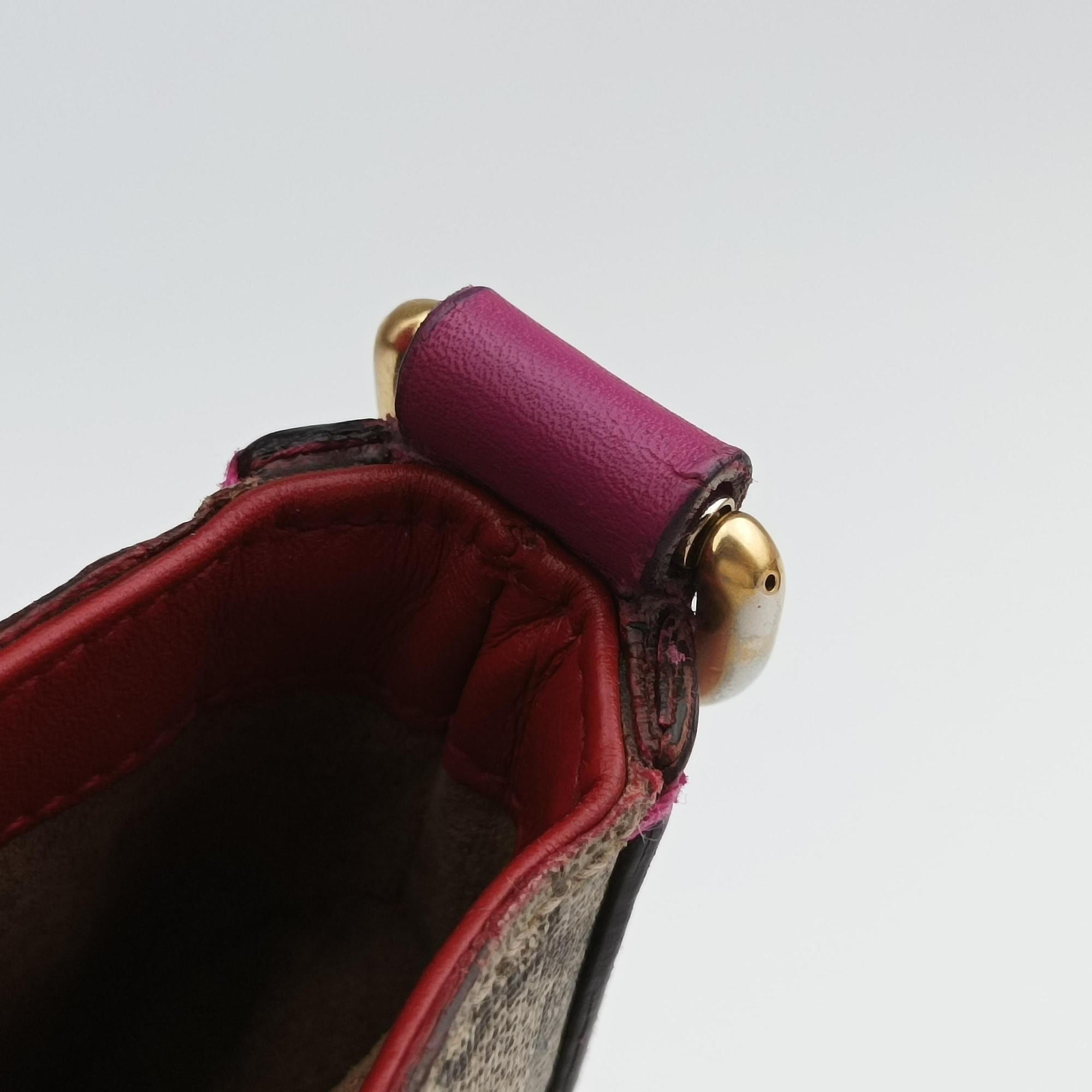 Pre-owned Gucci Padlock Guccissima Beige×Red×Multicolour PVC coated canvas×Leather 453189 shoulderbag | stylenewstar