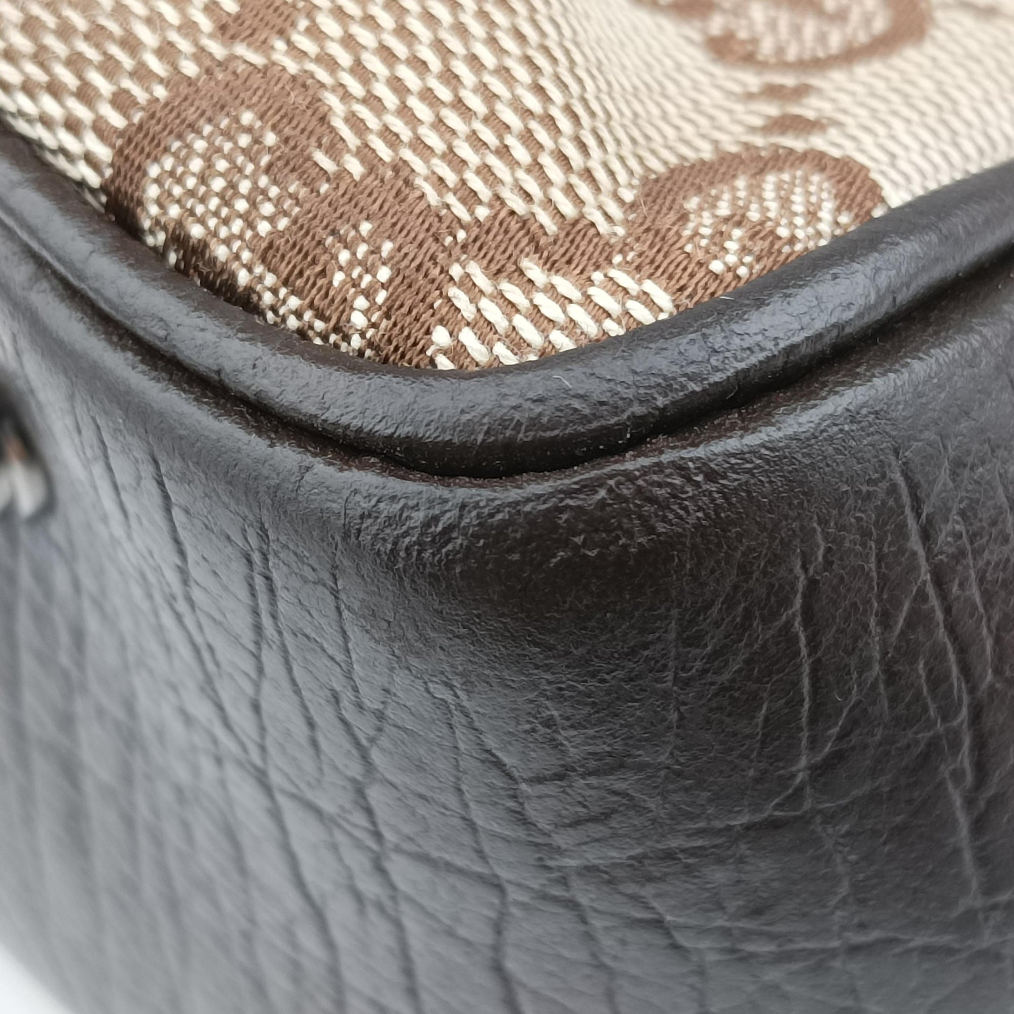 Vintage Gucci GG canvas bamboo Beige × brown Canvas×Leather 112526 handbag | stylenewstar