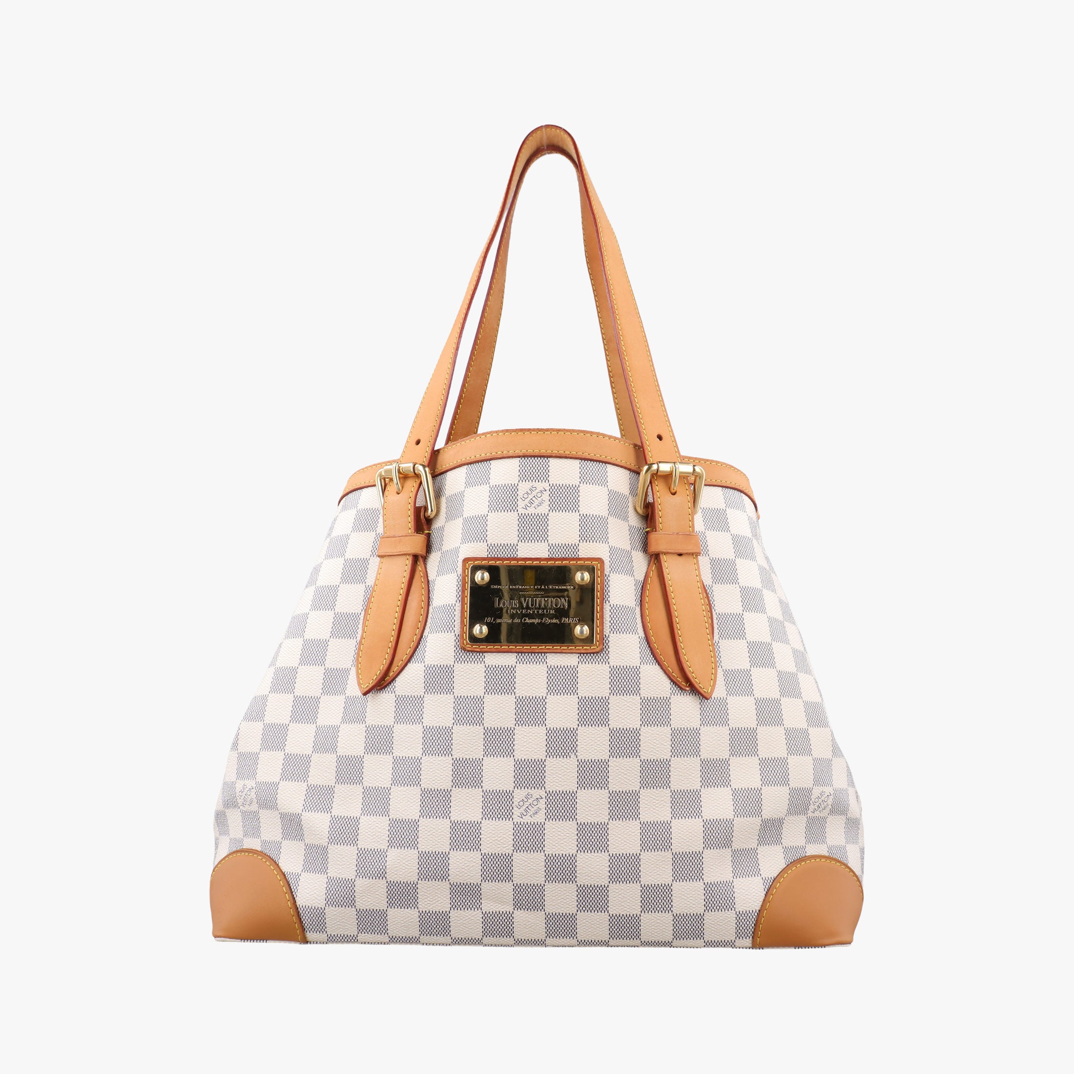 Vintage Louis Vuitton HAMPSTEAD MM AZUR Damier Canvas N51206 handbag | stylenewstar