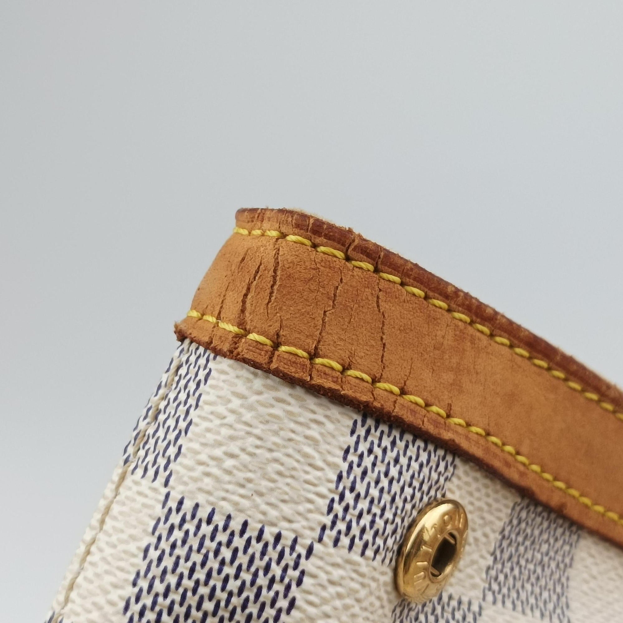 Vintage Louis Vuitton HAMPSTEAD MM AZUR Damier Canvas N51206 handbag | stylenewstar