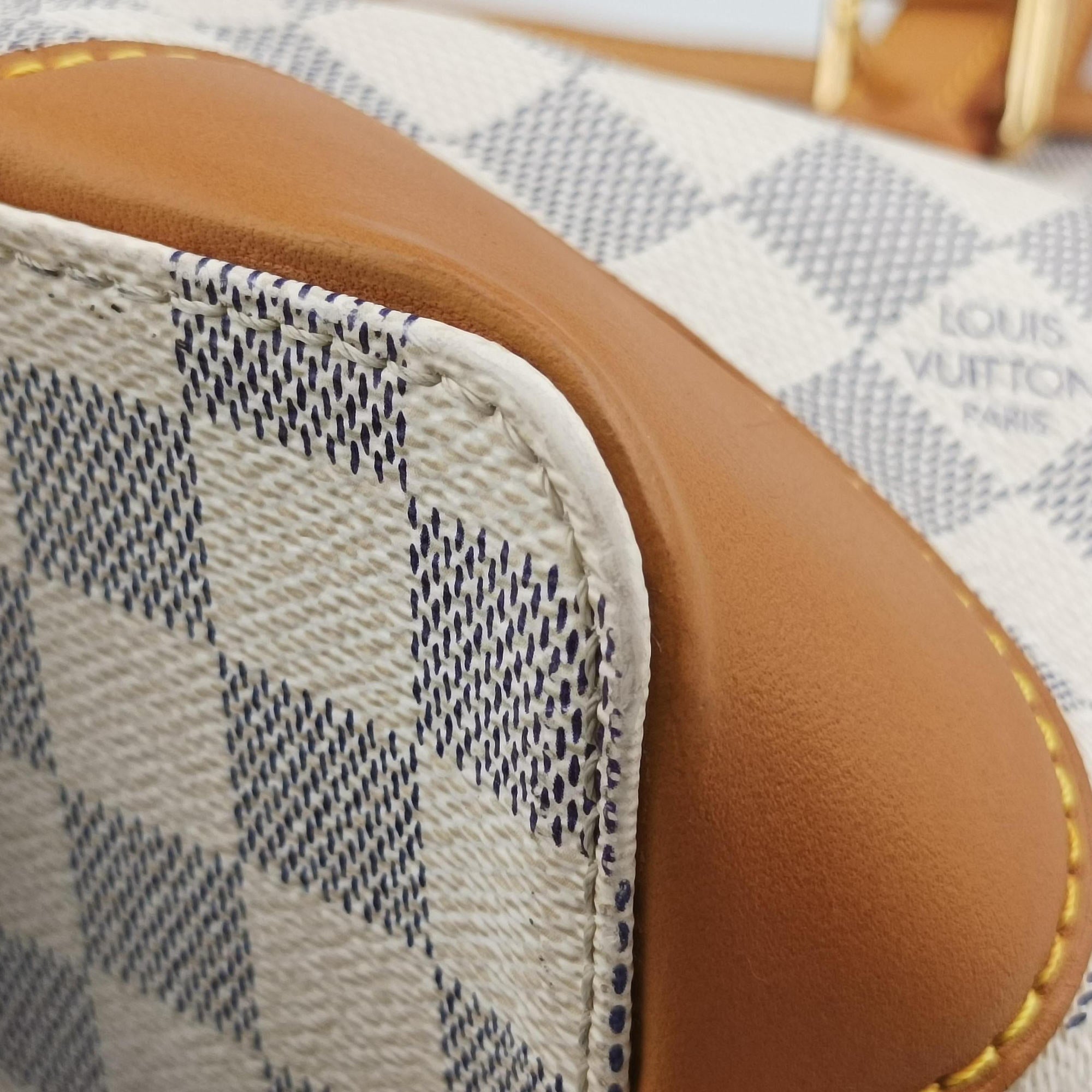 Vintage Louis Vuitton HAMPSTEAD MM AZUR Damier Canvas N51206 handbag | stylenewstar