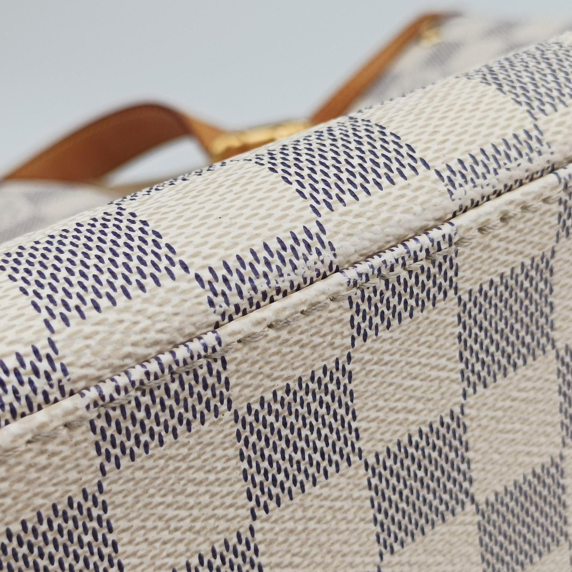 Vintage Louis Vuitton HAMPSTEAD MM AZUR Damier Canvas N51206 handbag | stylenewstar