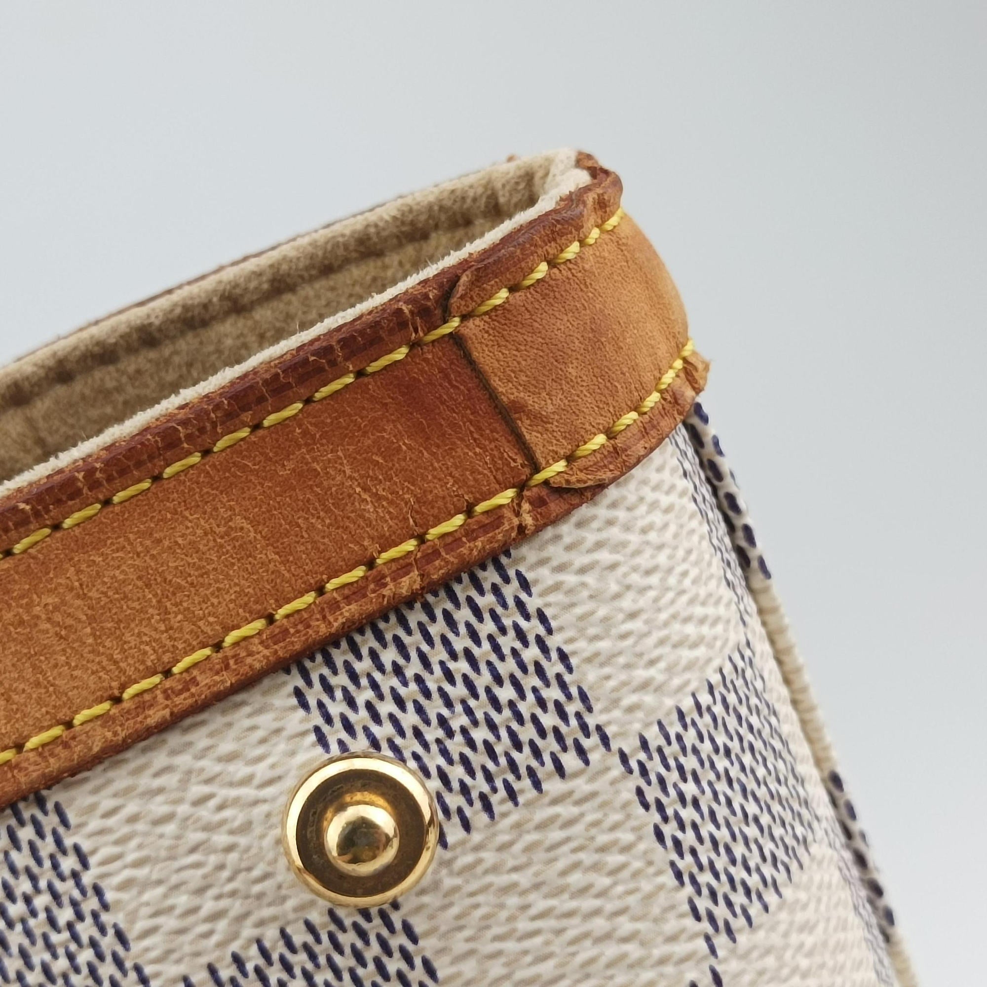 Vintage Louis Vuitton HAMPSTEAD MM AZUR Damier Canvas N51206 handbag | stylenewstar