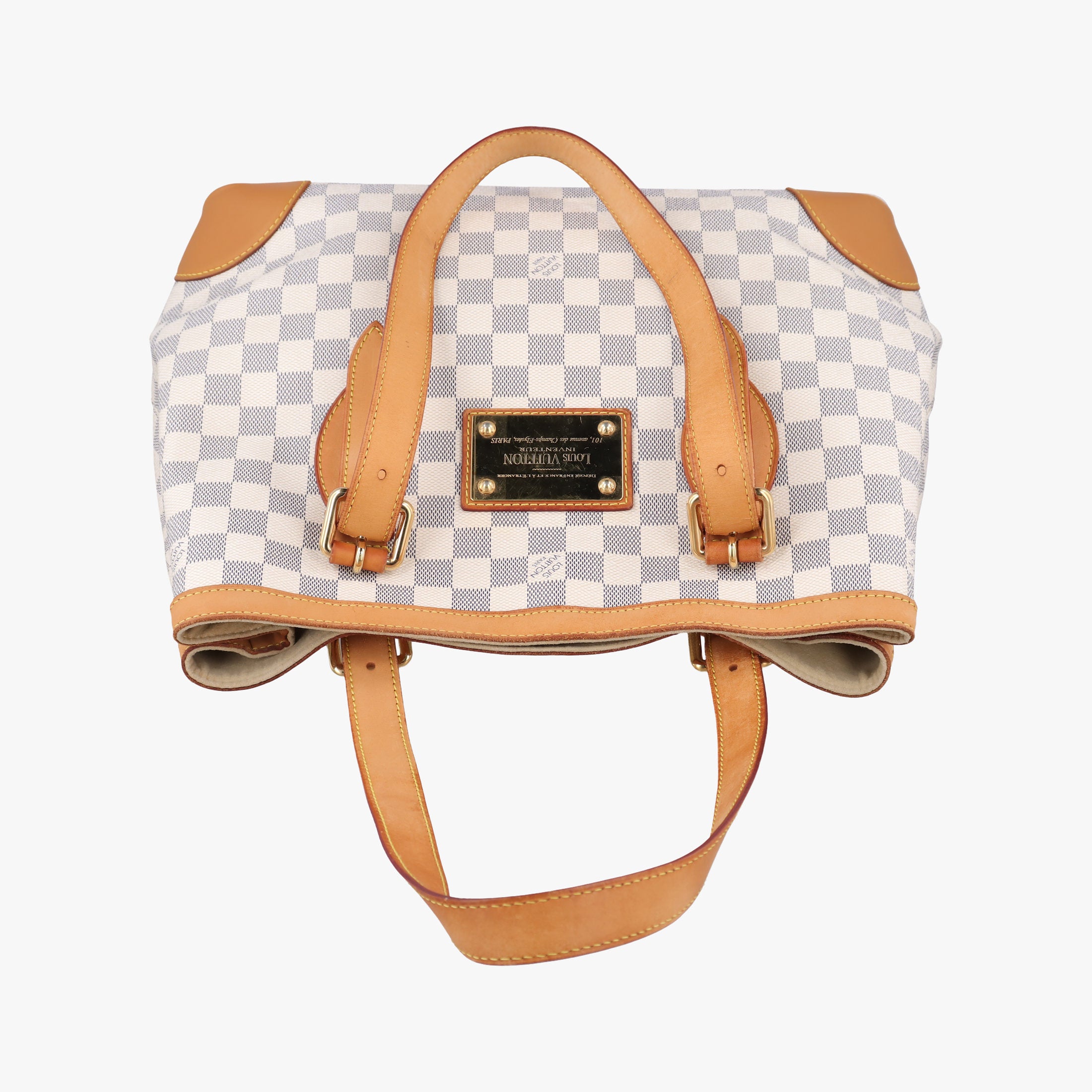 Vintage Louis Vuitton HAMPSTEAD MM AZUR Damier Canvas N51206 handbag | stylenewstar