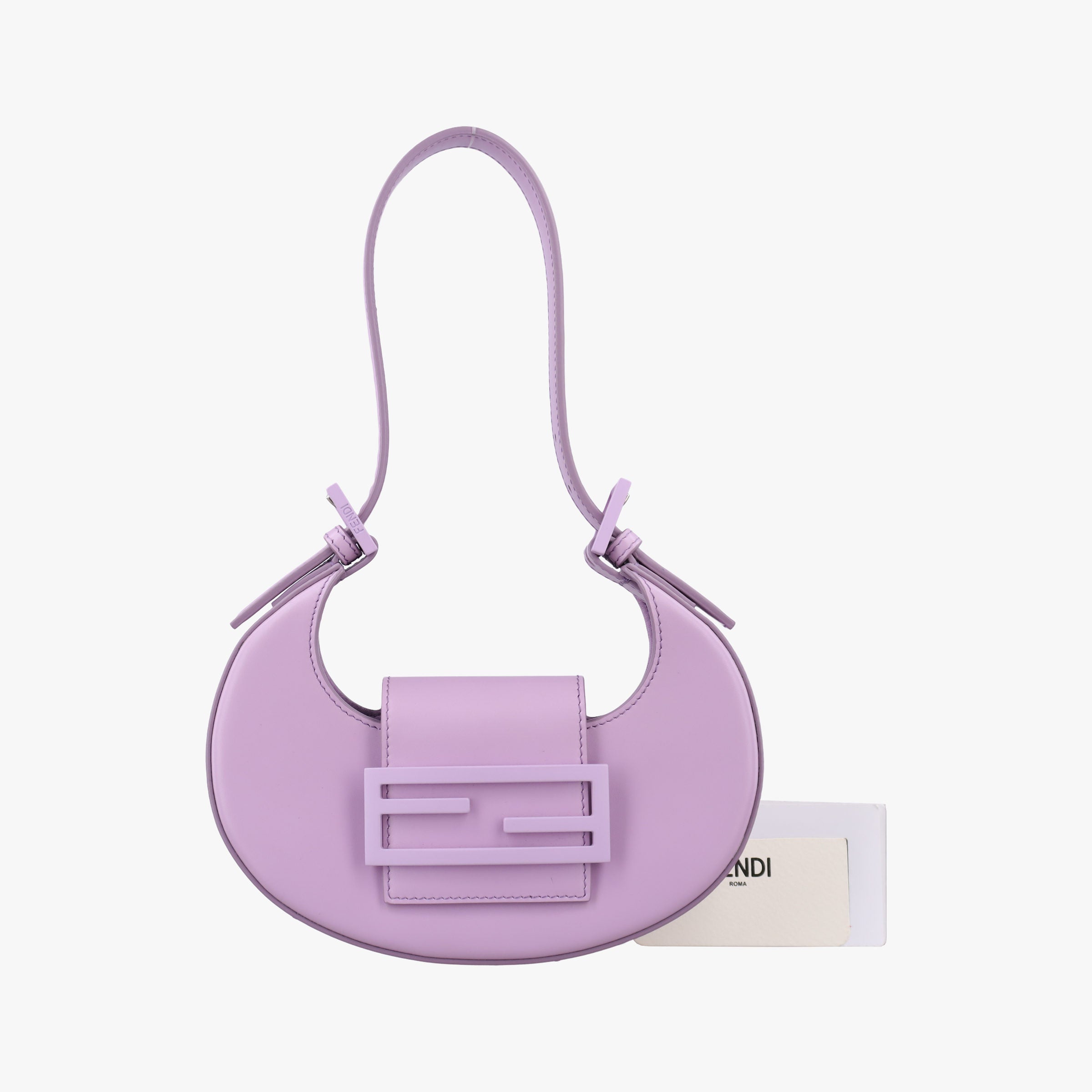 Pre-owned Fendi Cookie Mini Purple Leather 8BS065 shoulderbag | stylenewstar
