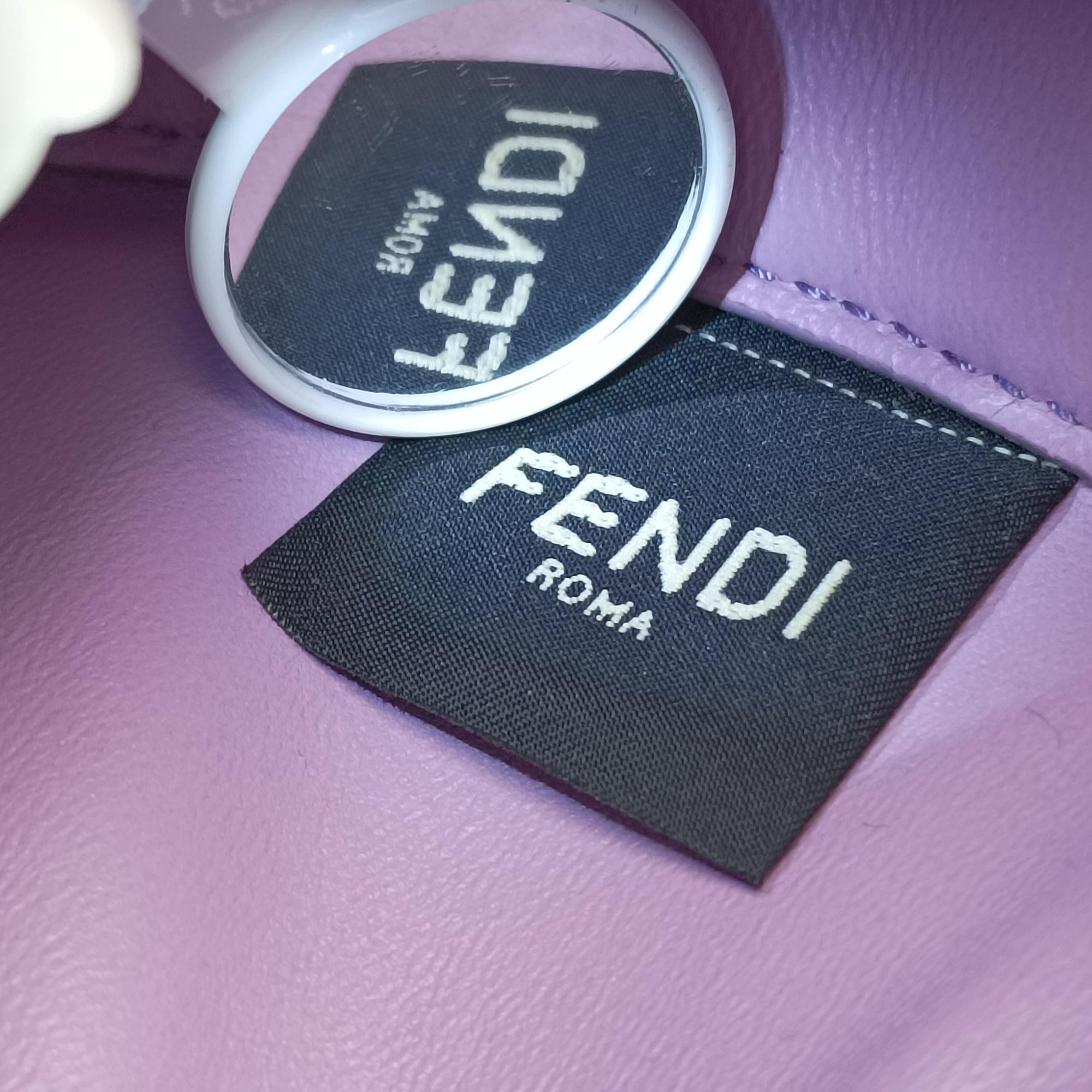 Pre-owned Fendi Cookie Mini Purple Leather 8BS065 shoulderbag | stylenewstar