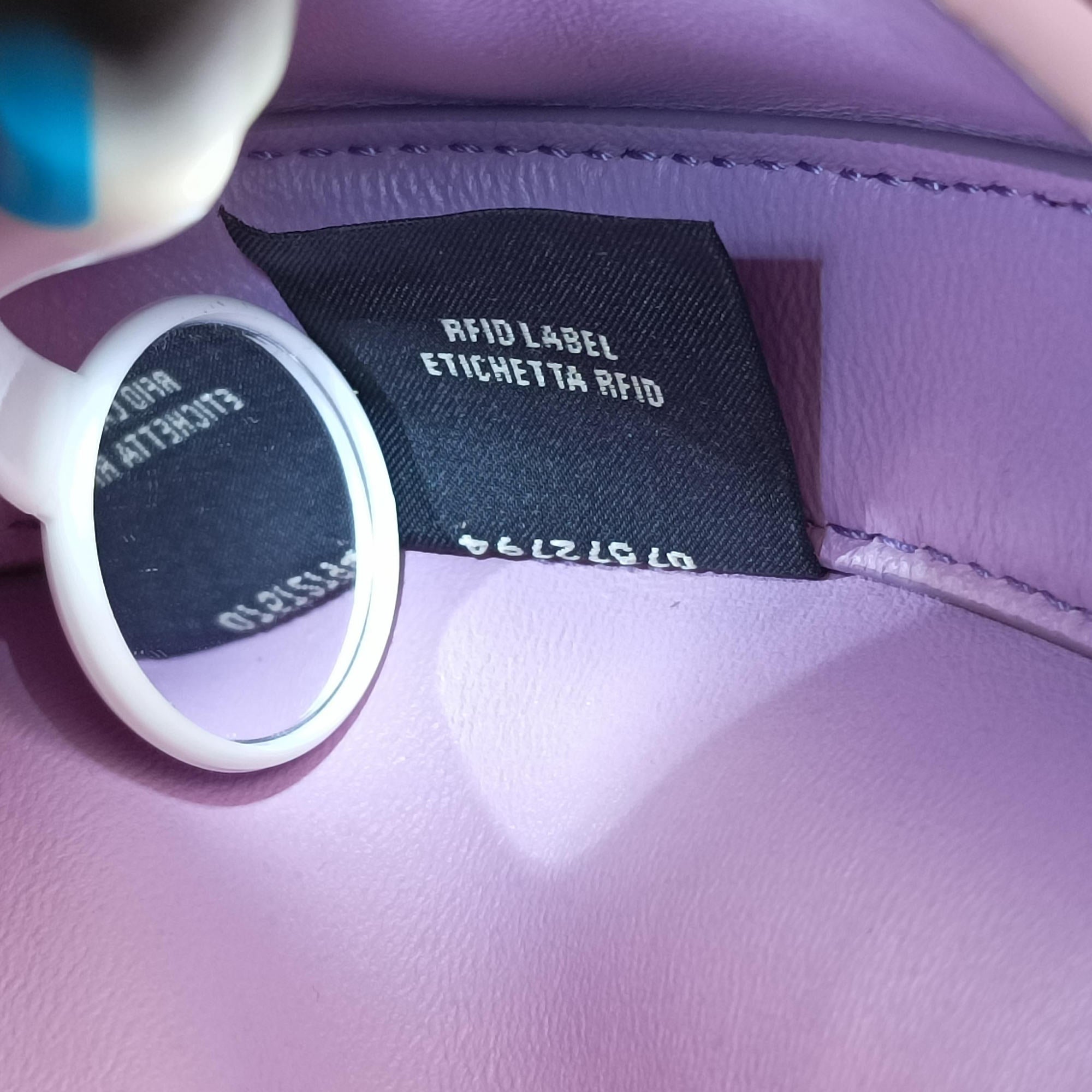 Pre-owned Fendi Cookie Mini Purple Leather 8BS065 shoulderbag | stylenewstar