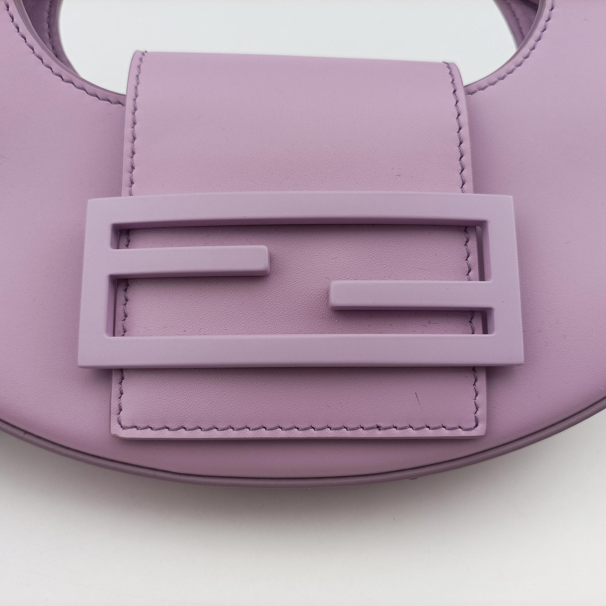 Pre-owned Fendi Cookie Mini Purple Leather 8BS065 shoulderbag | stylenewstar