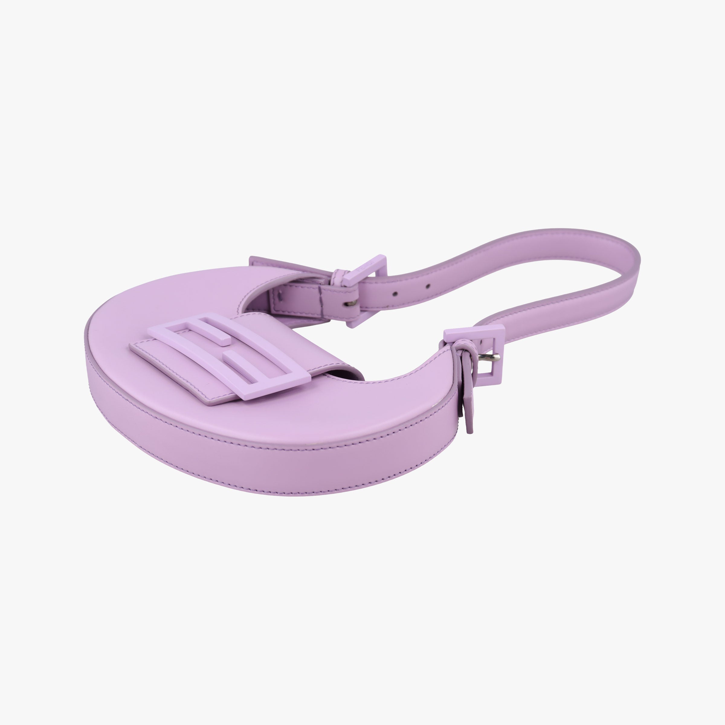 Pre-owned Fendi Cookie Mini Purple Leather 8BS065 shoulderbag | stylenewstar