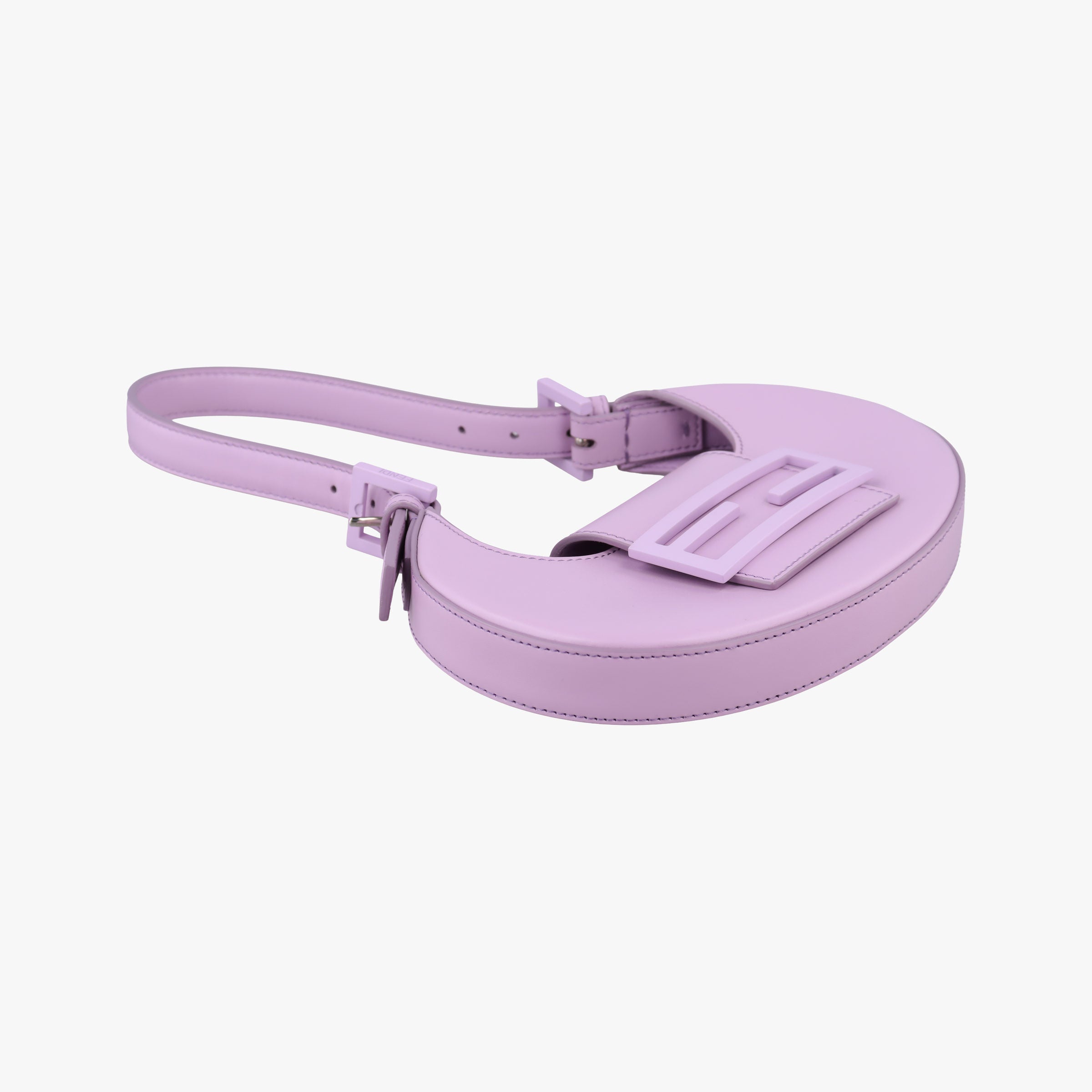 Pre-owned Fendi Cookie Mini Purple Leather 8BS065 shoulderbag | stylenewstar