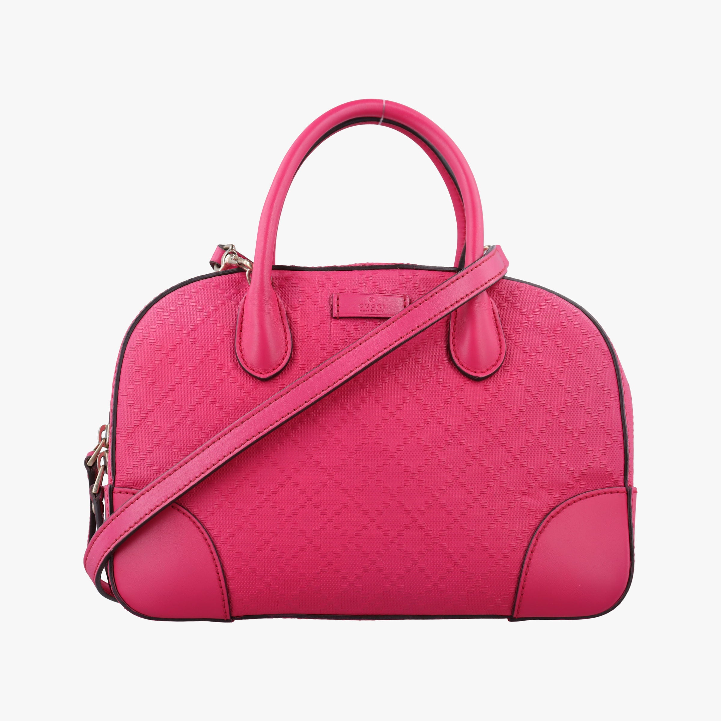 Pre-owned Gucci Bright Diamante Rose Leather 354224 shoulderbag | stylenewstar