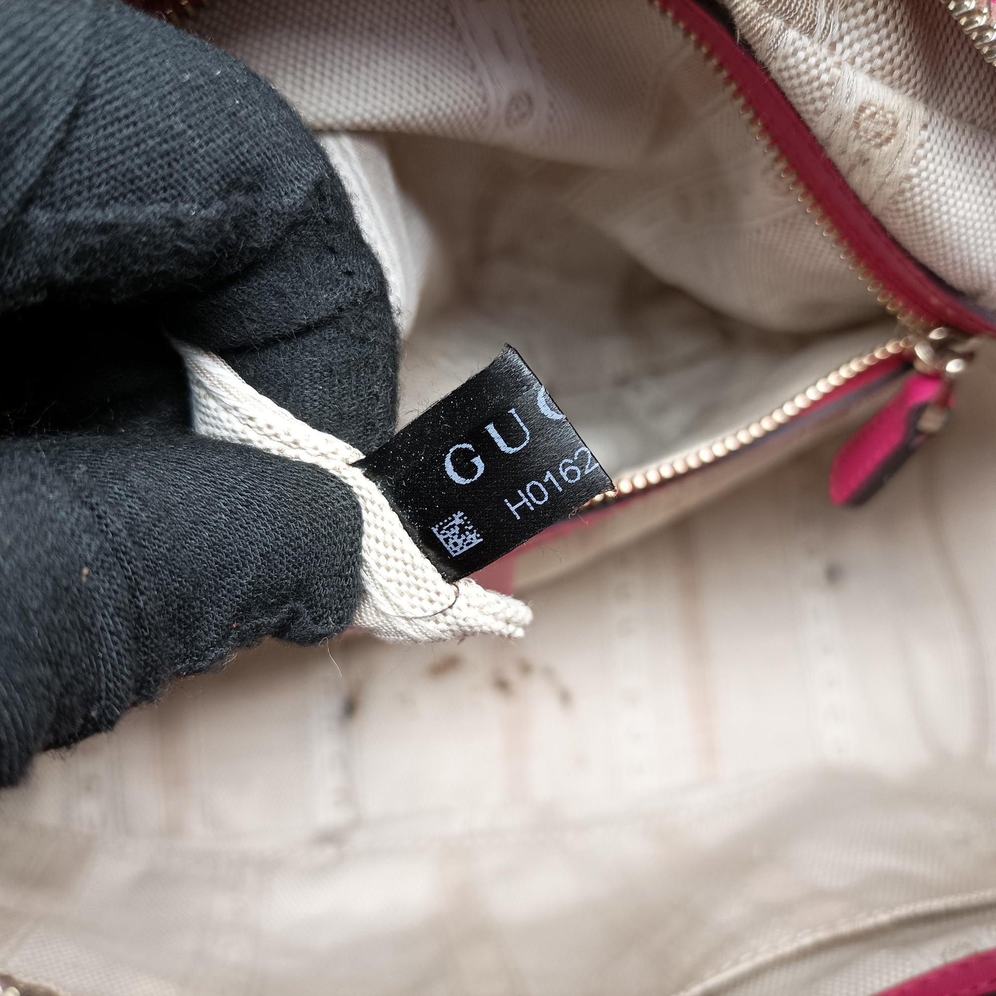 Pre-owned Gucci Bright Diamante Rose Leather 354224 shoulderbag | stylenewstar