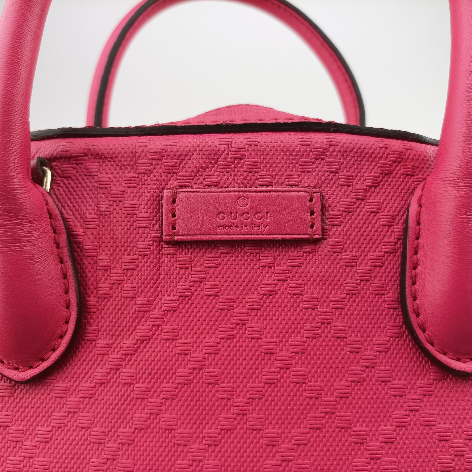 Pre-owned Gucci Bright Diamante Rose Leather 354224 shoulderbag | stylenewstar