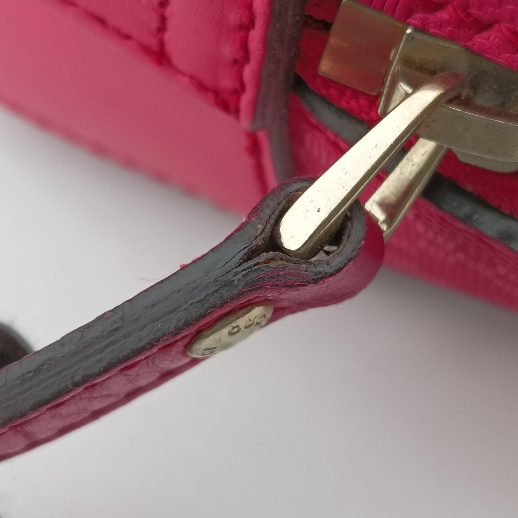 Pre-owned Gucci Bright Diamante Rose Leather 354224 shoulderbag | stylenewstar