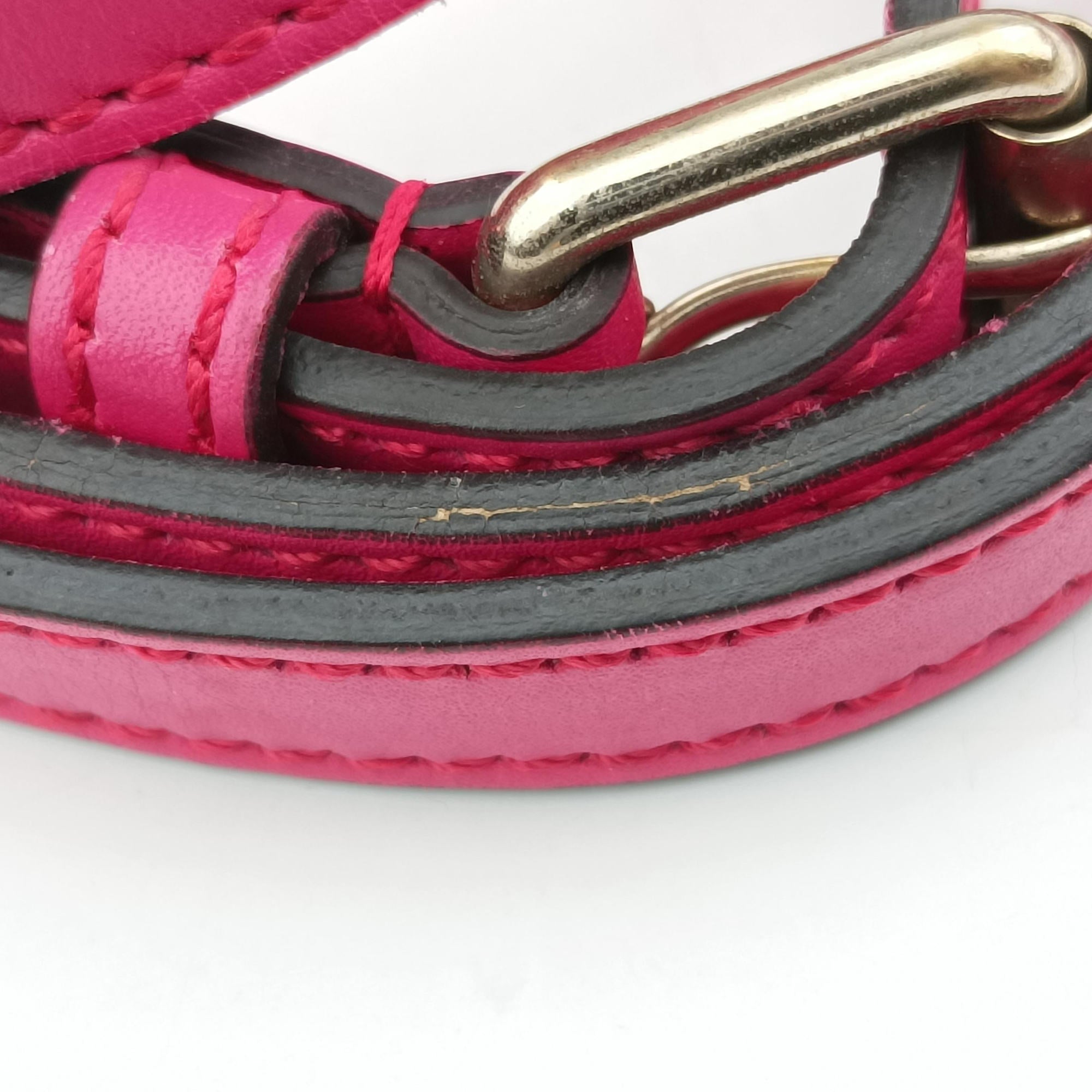 Pre-owned Gucci Bright Diamante Rose Leather 354224 shoulderbag | stylenewstar