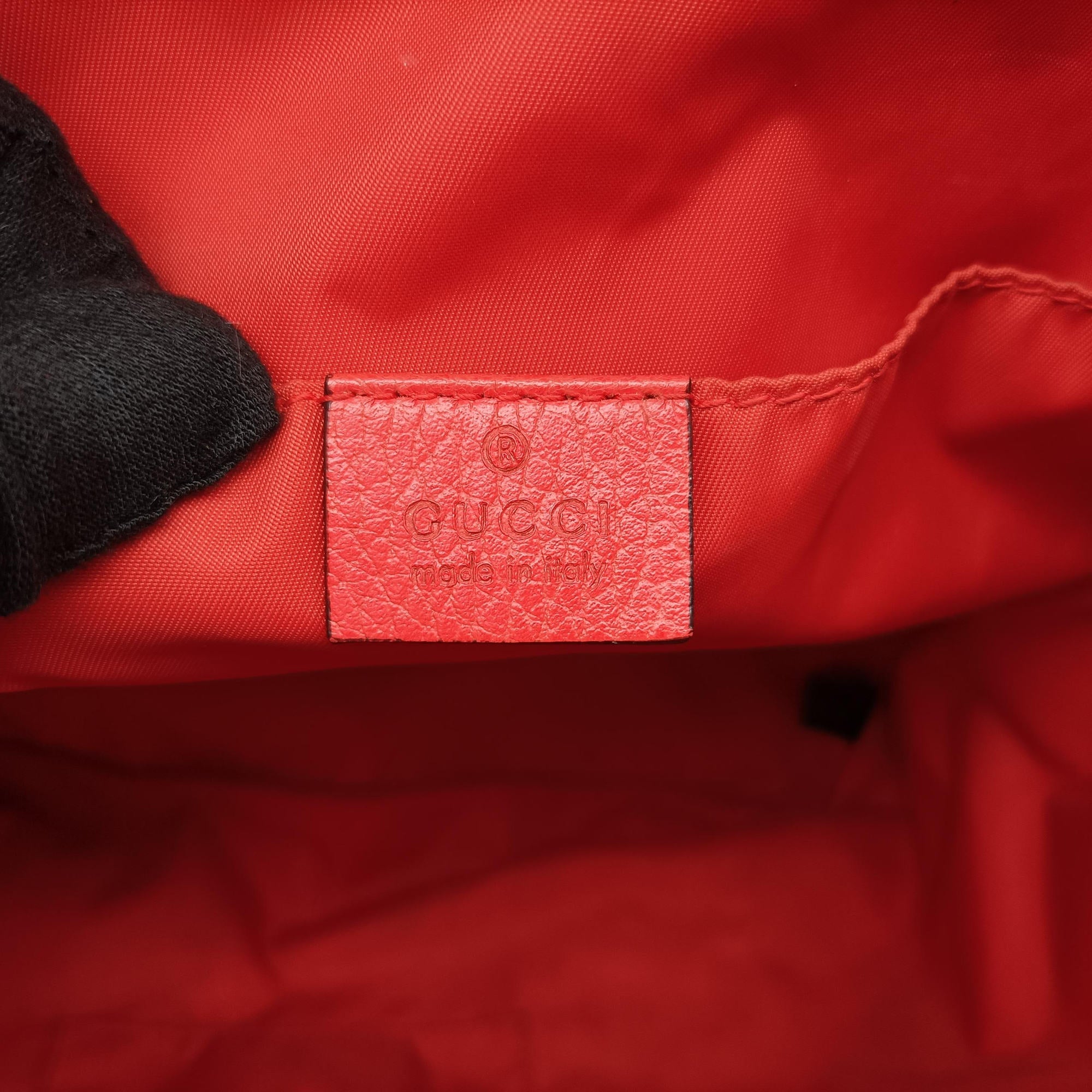 Pre-owned Gucci GG Monogram Orange nylon 406361 backpack/rucksack | stylenewstar