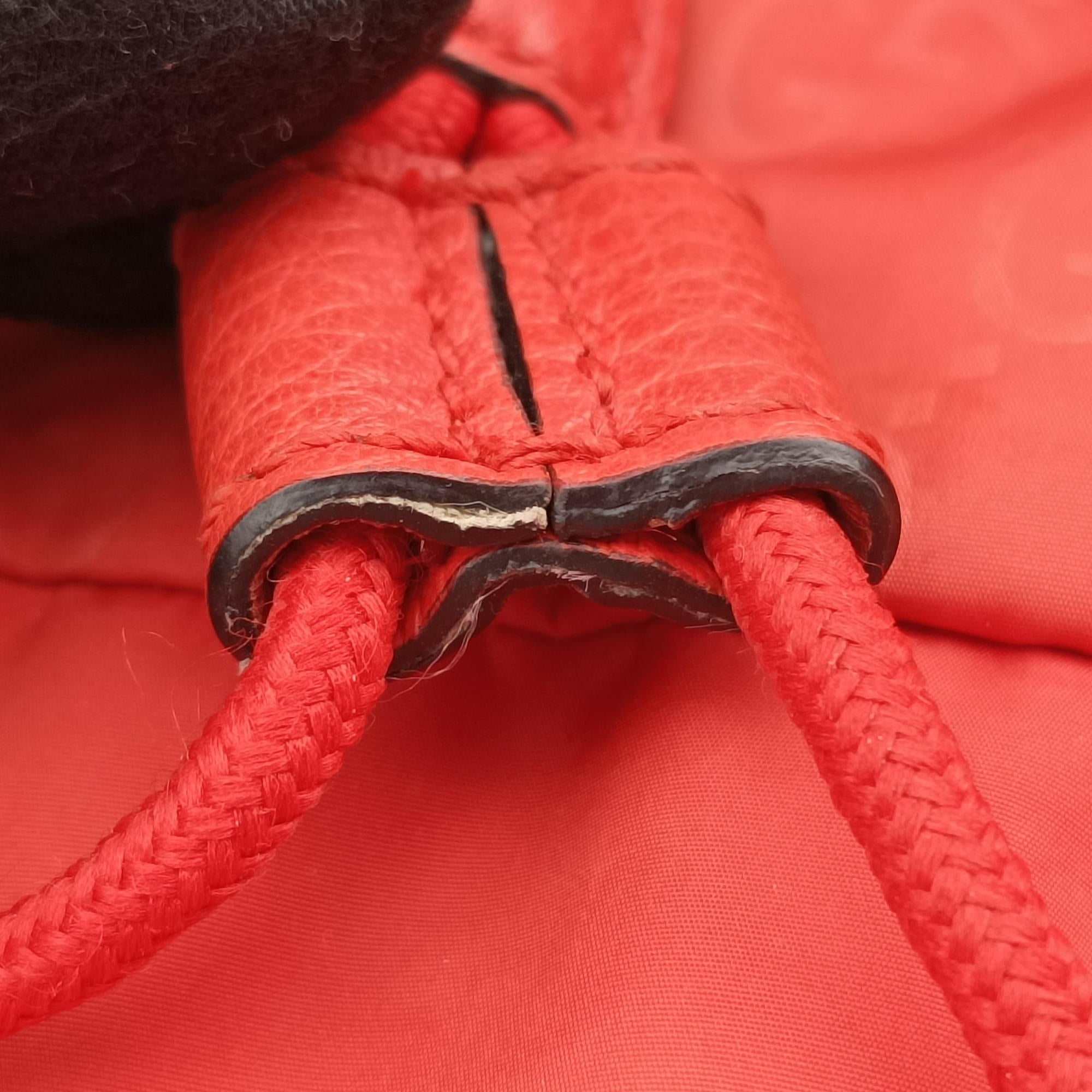 Pre-owned Gucci GG Monogram Orange nylon 406361 backpack/rucksack | stylenewstar