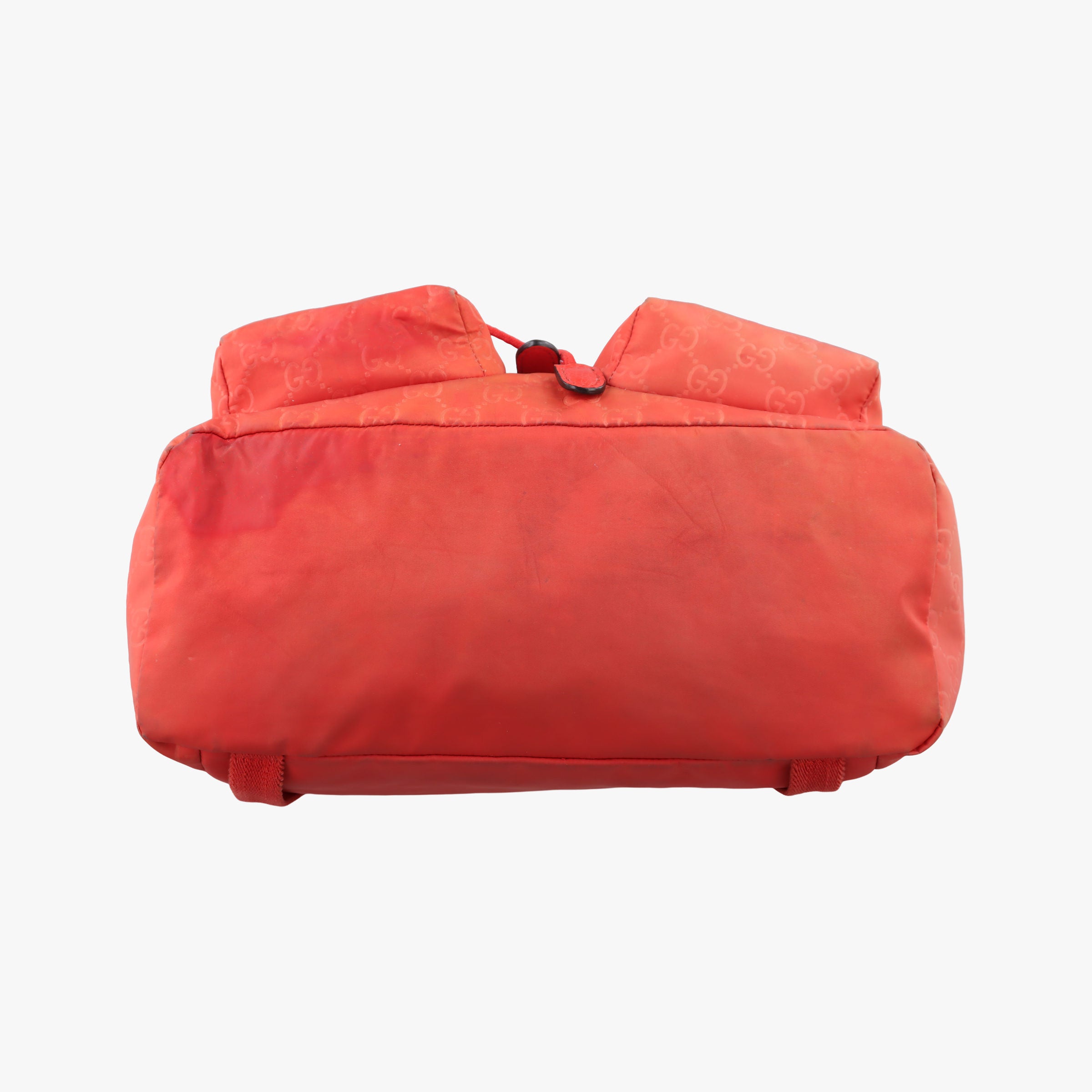Pre-owned Gucci GG Monogram Orange nylon 406361 backpack/rucksack | stylenewstar
