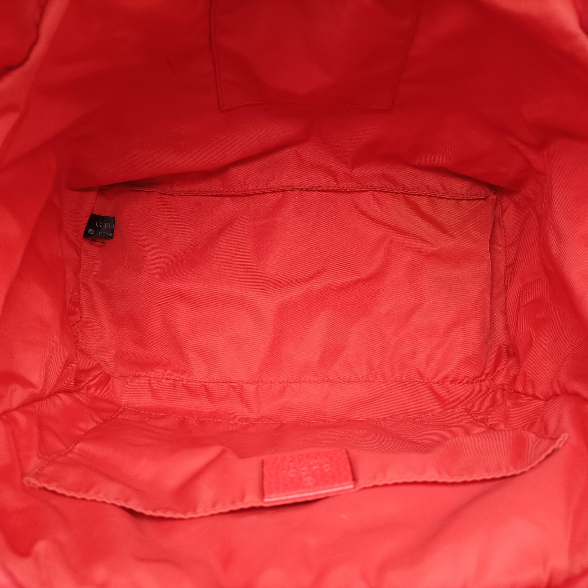 Pre-owned Gucci GG Monogram Orange nylon 406361 backpack/rucksack | stylenewstar