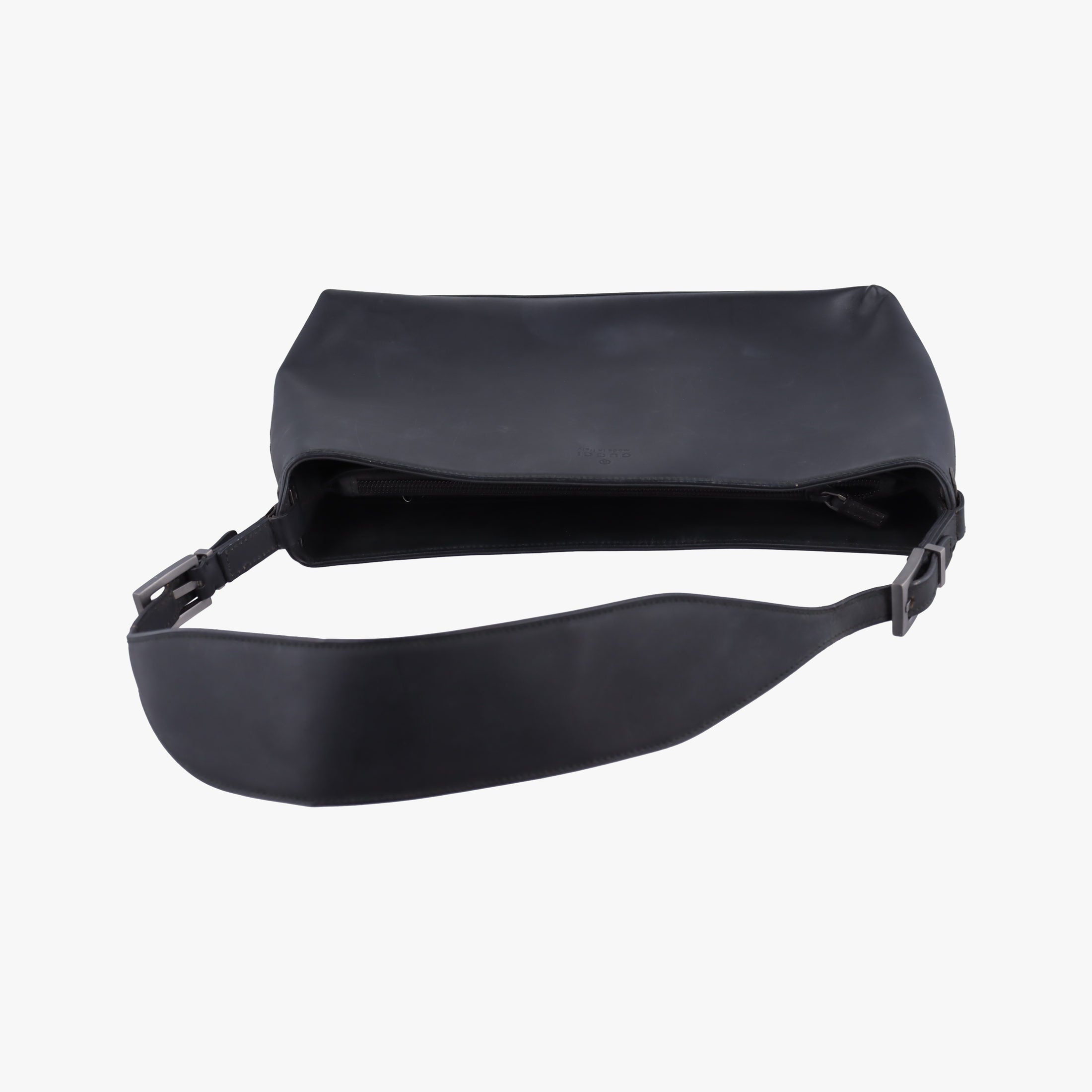 Pre-owned Gucci Minimalist Hobo Black leather  shoulderbag | stylenewstar