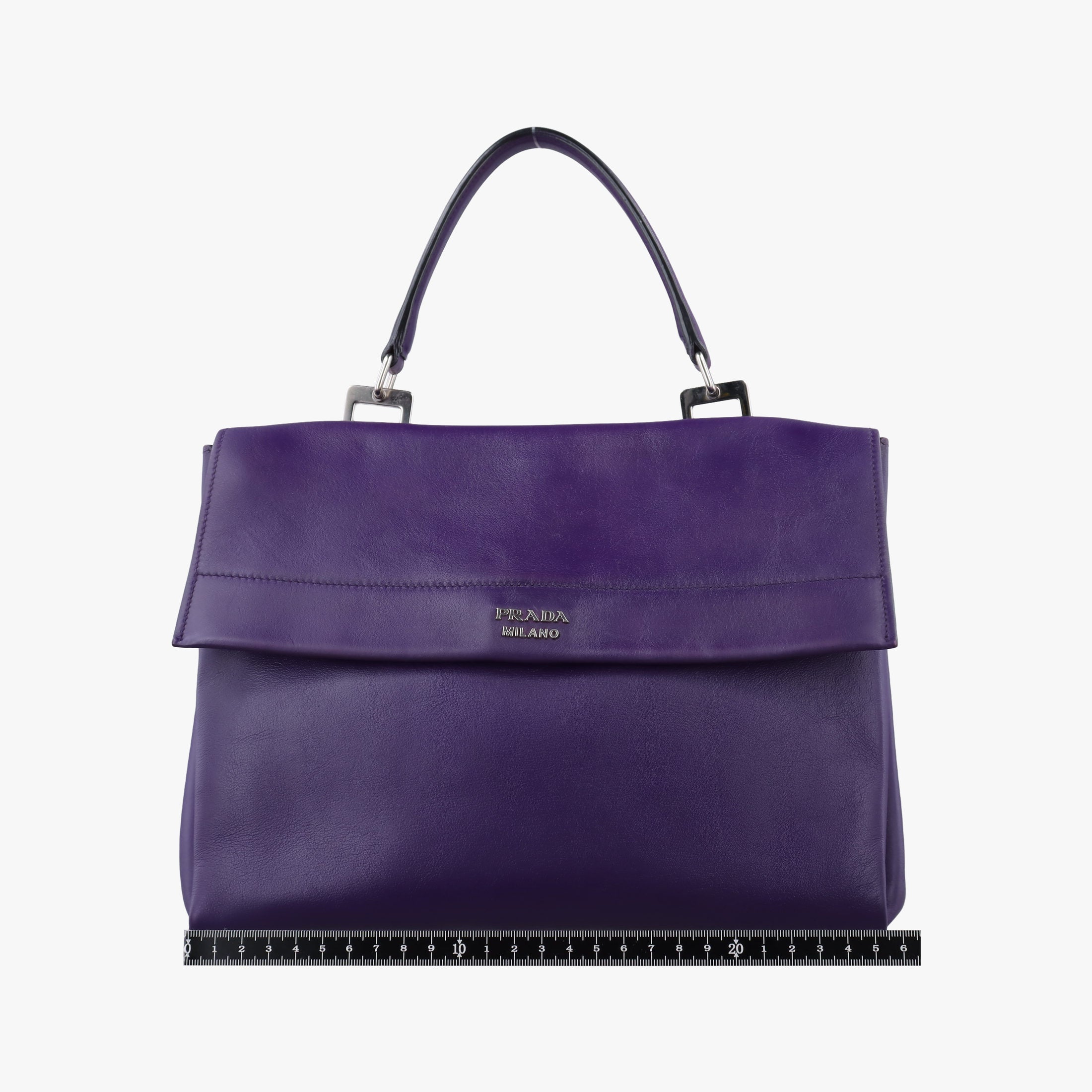 Secondhand Prada Double flap chain Purple Leather  shoulderbag | stylenewstar