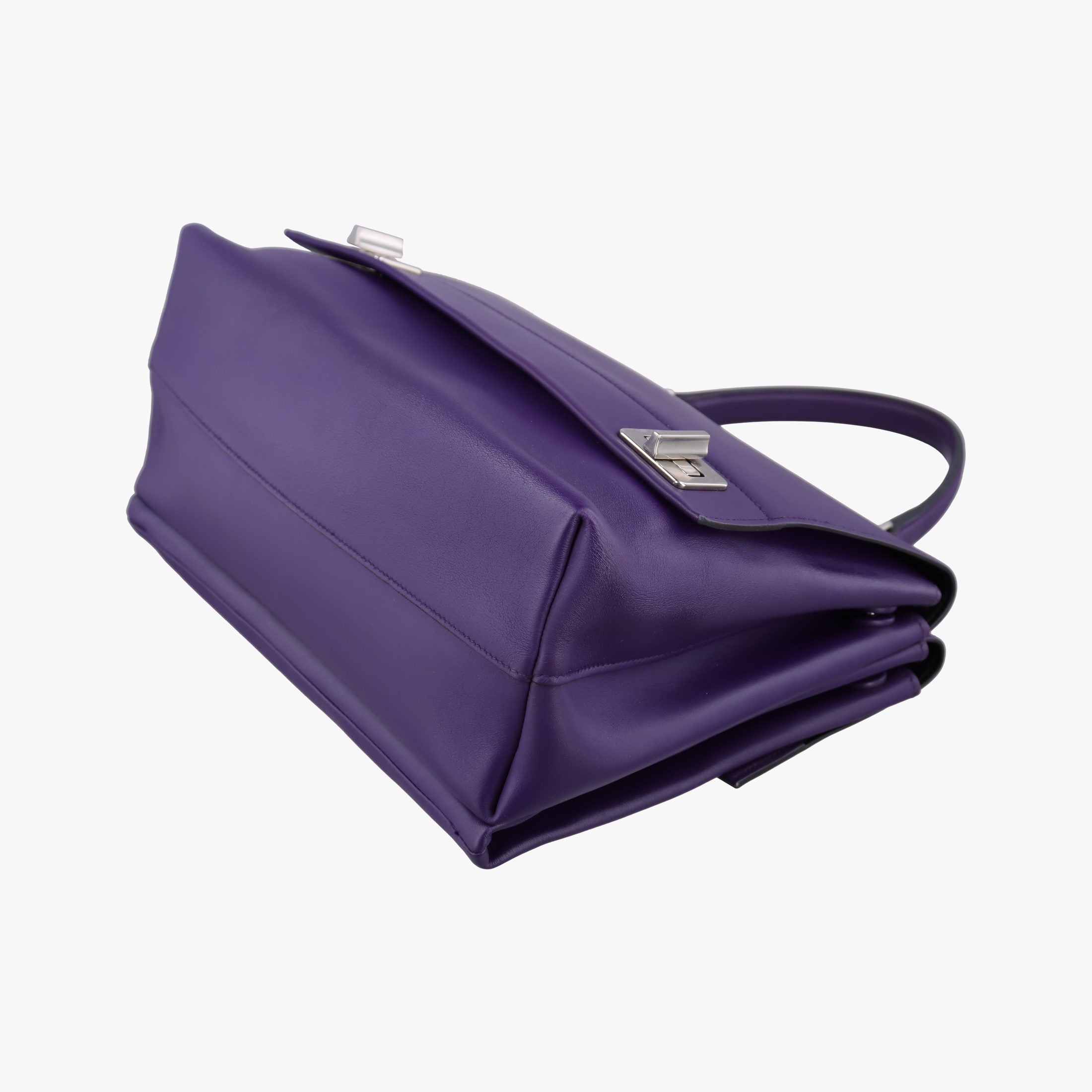 Secondhand Prada Double flap chain Purple Leather  shoulderbag | stylenewstar