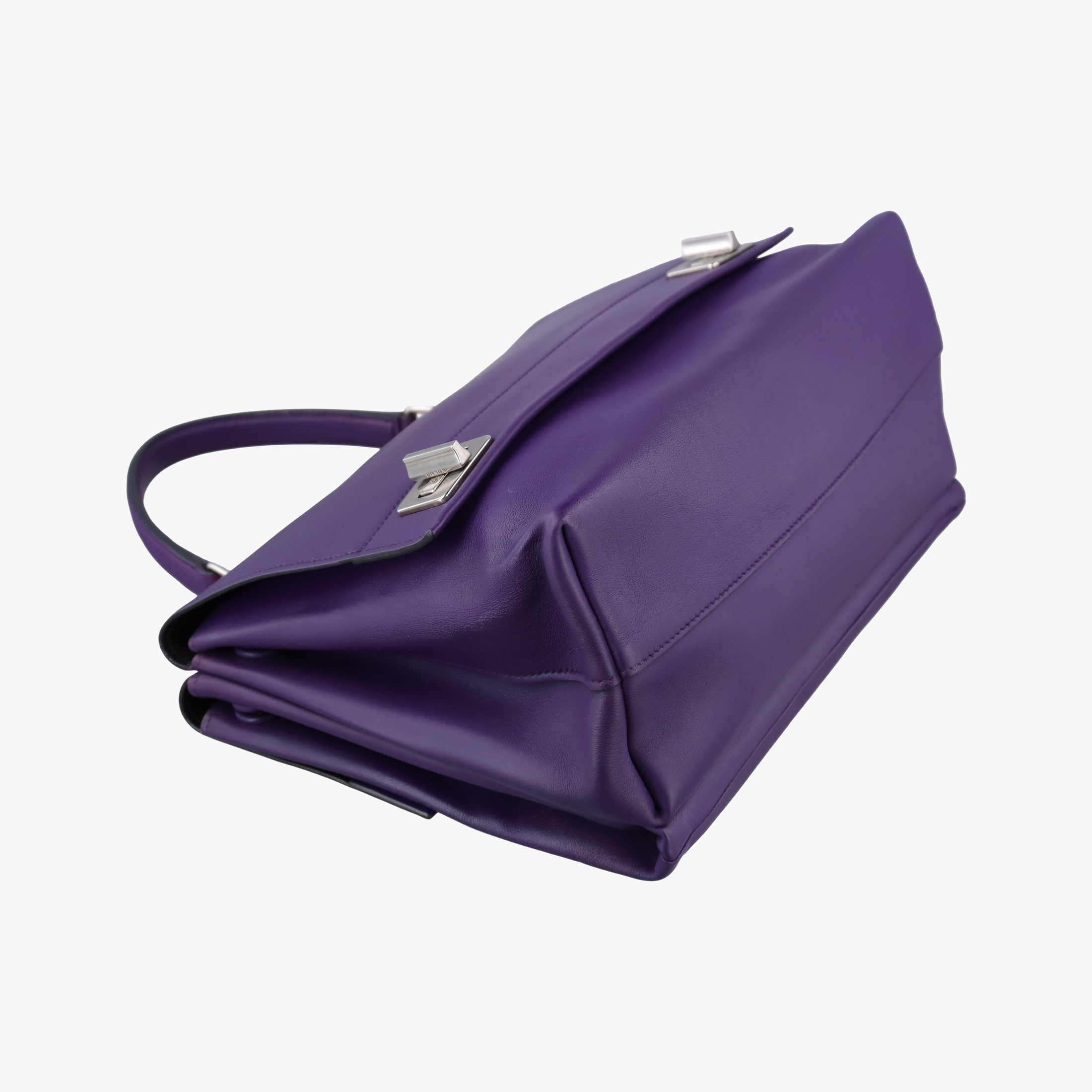 Secondhand Prada Double flap chain Purple Leather  shoulderbag | stylenewstar
