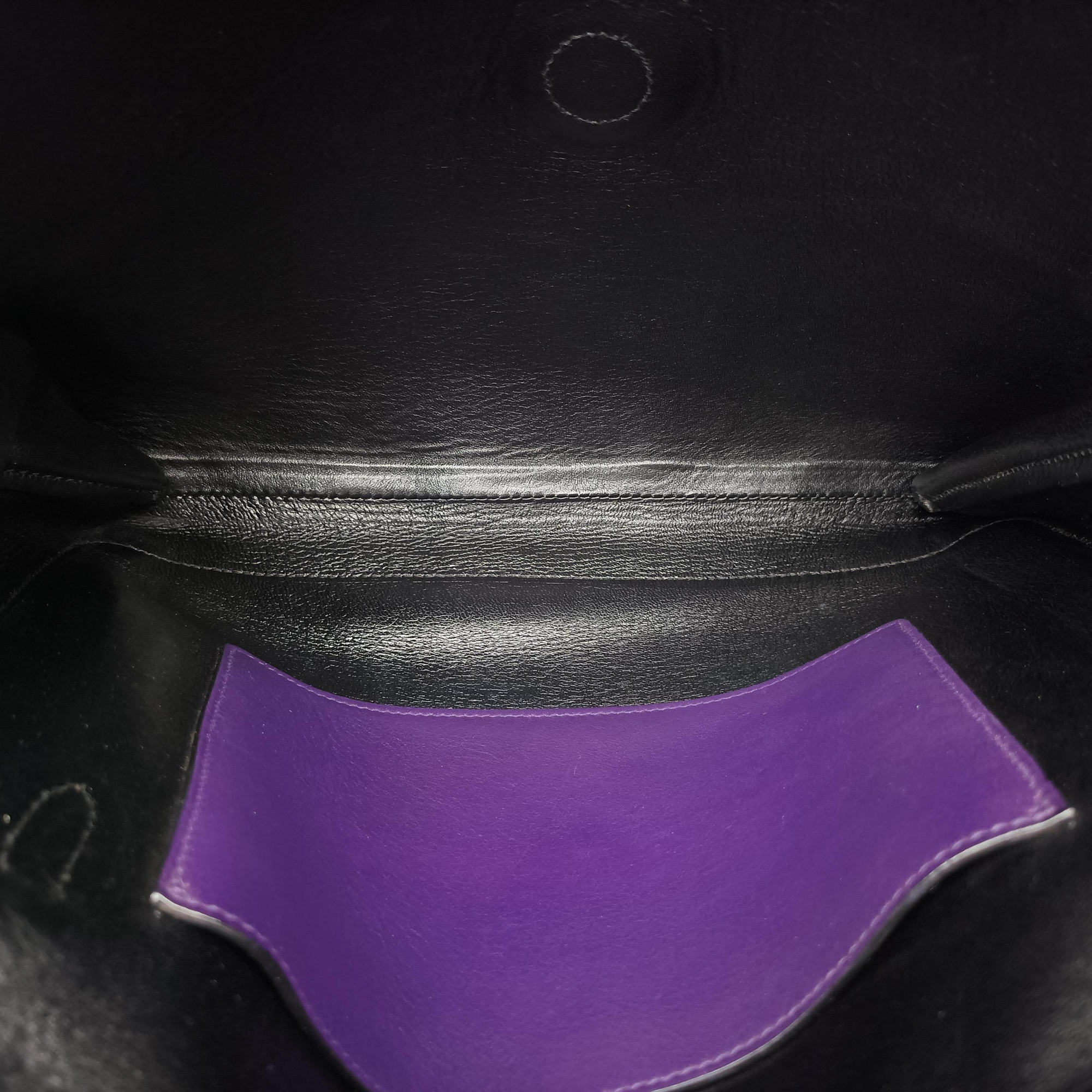 Secondhand Prada Double flap chain Purple Leather  shoulderbag | stylenewstar
