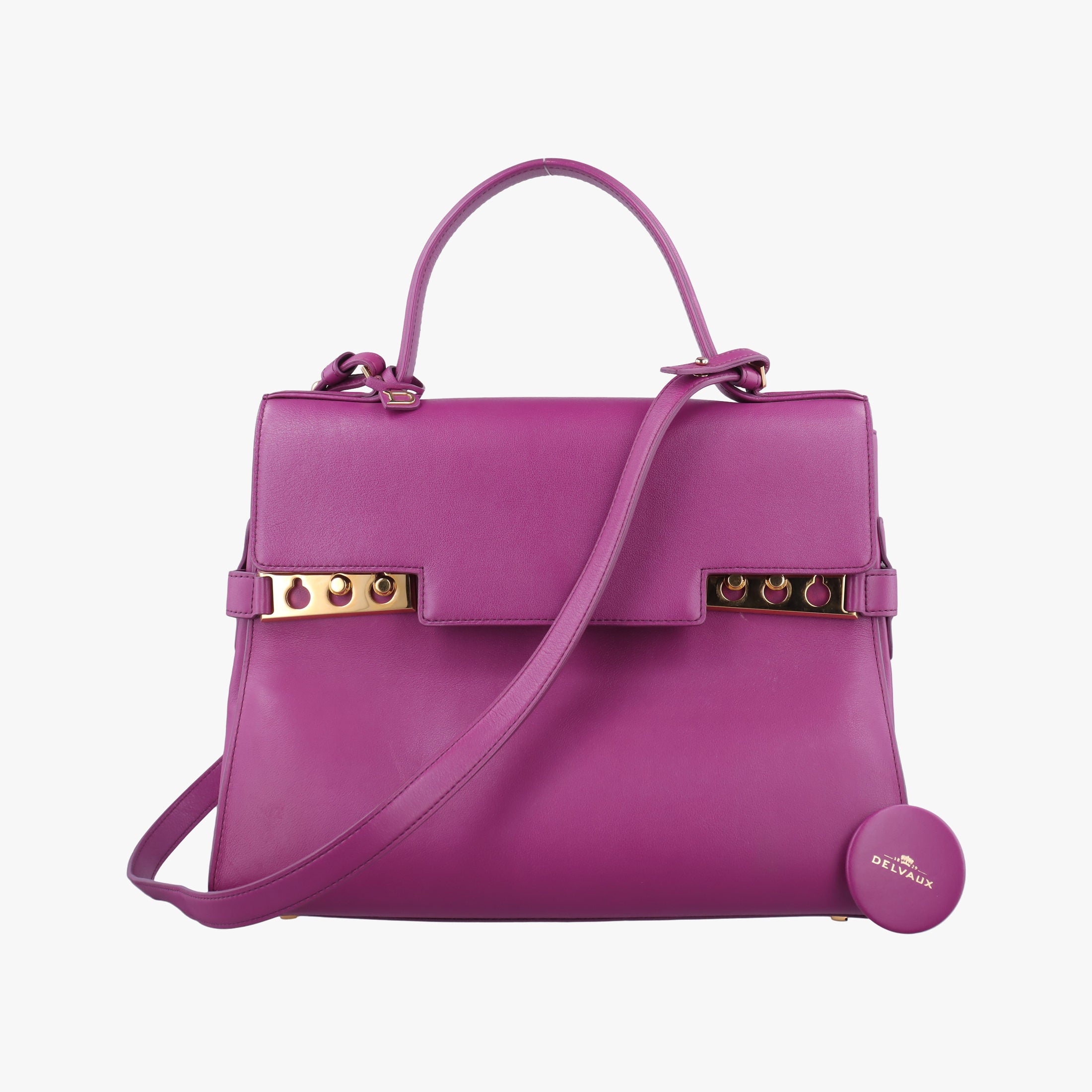 Pre-owned Delvaux Tampete Orchid Leather  shoulderbag | stylenewstar